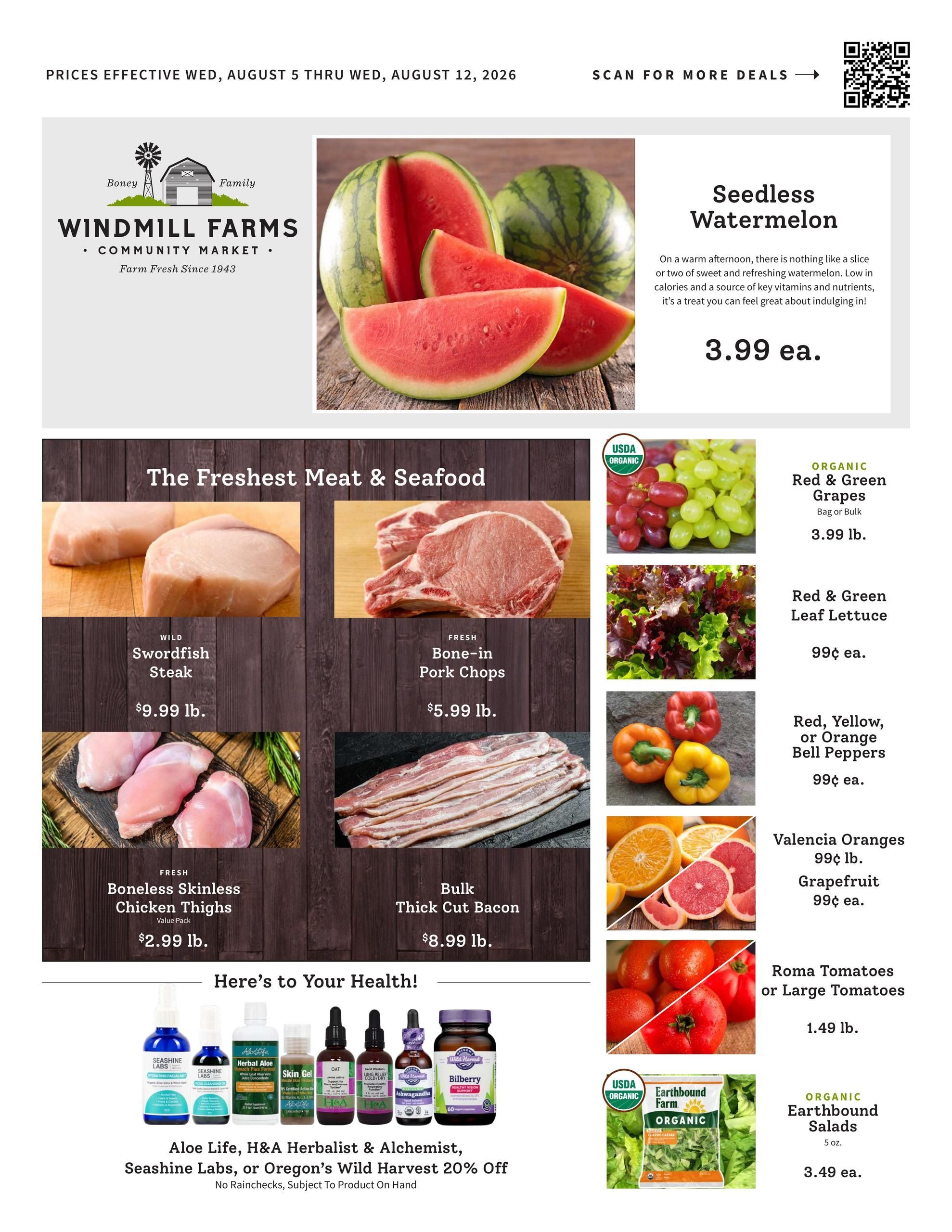 Windmill Farms Weekly Ad August 5 - 12, 2026