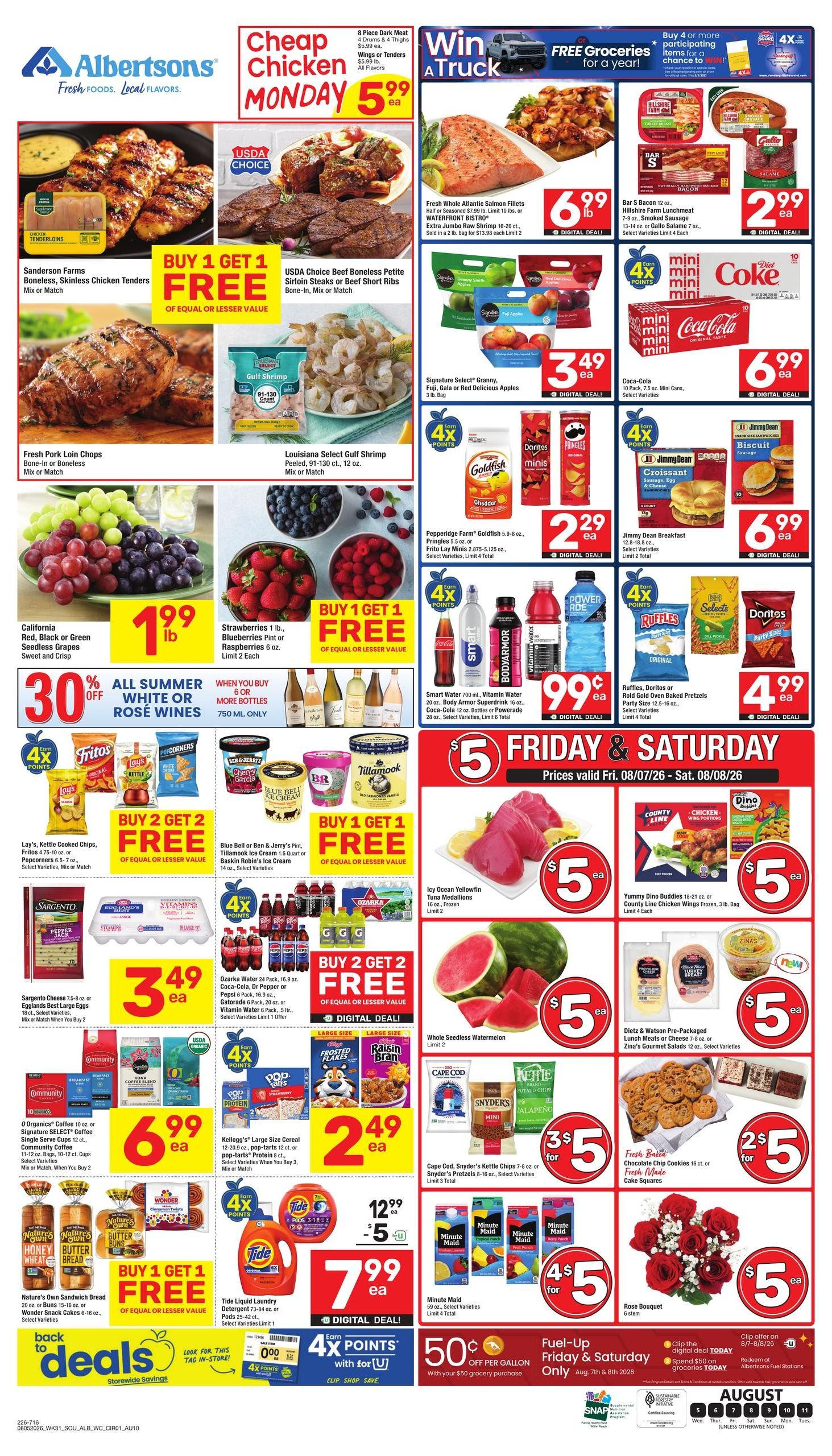 Albertsons Weekly Ad August 5 - 11, 2026