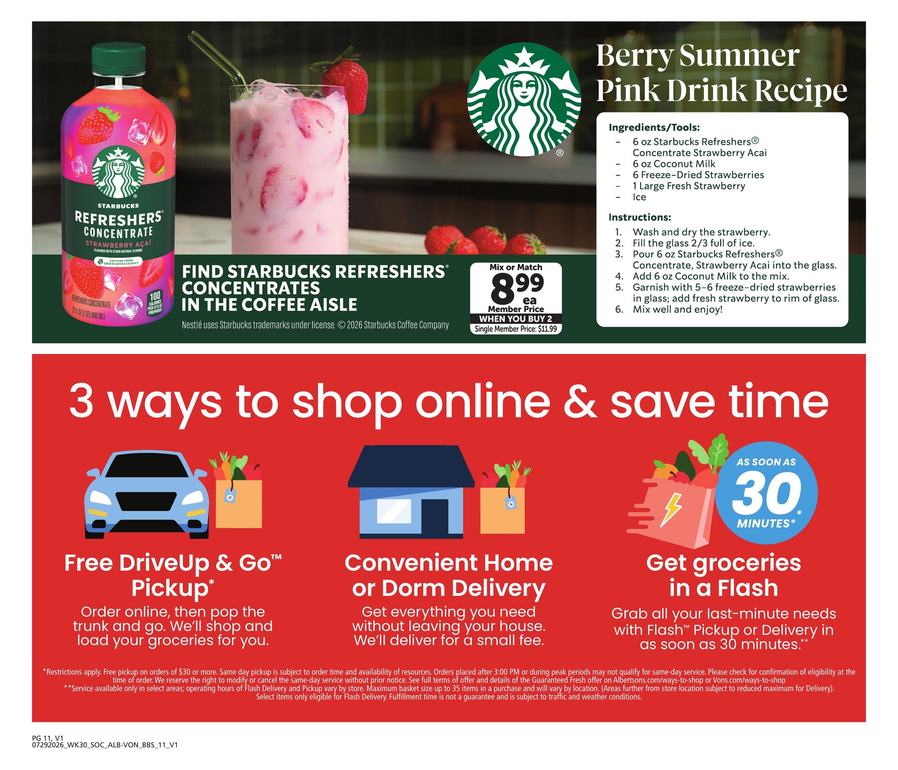 Vons Big Book of Savings Weekly Ad July 29 - August 25, 2026