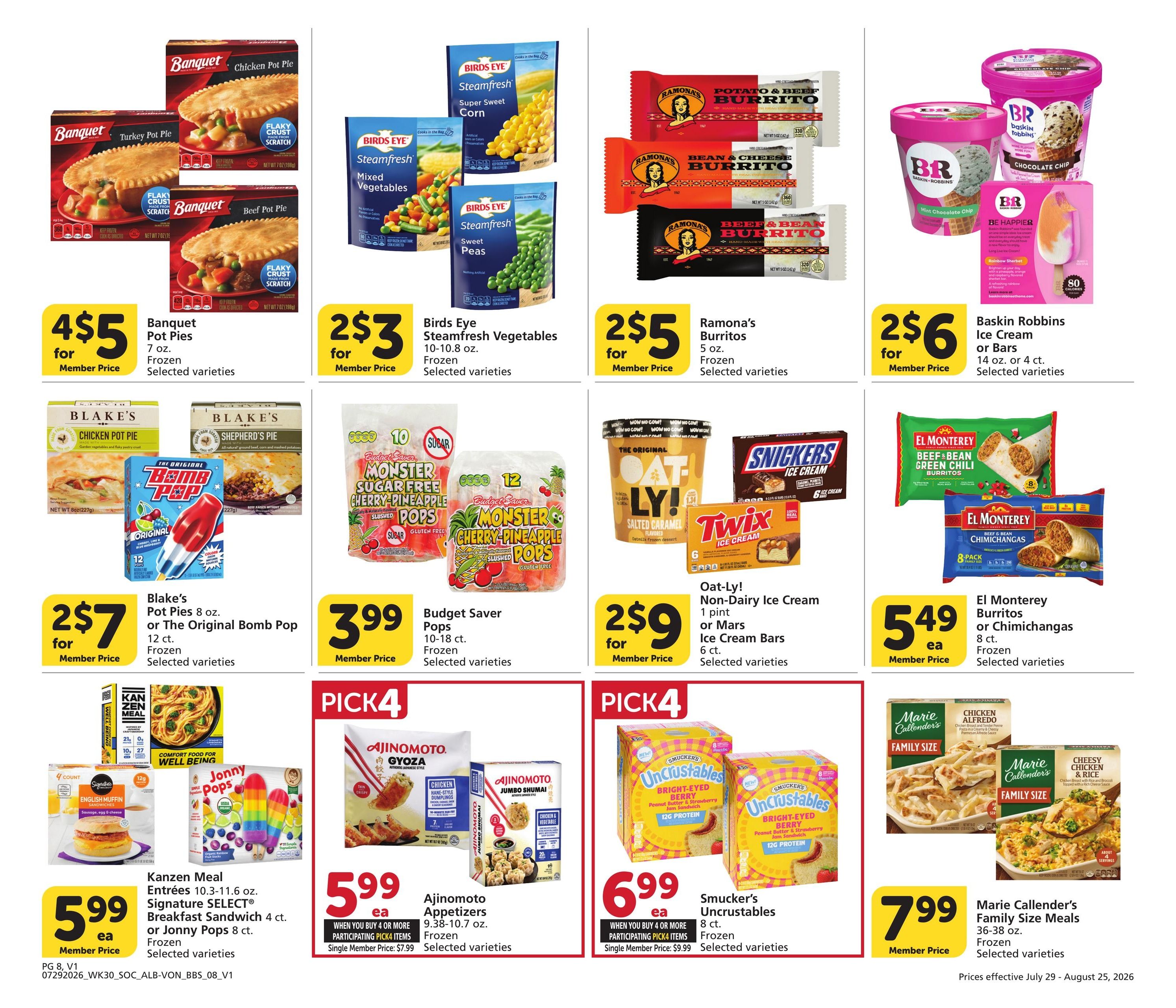 Vons Big Book of Savings Weekly Ad July 29 - August 25, 2026