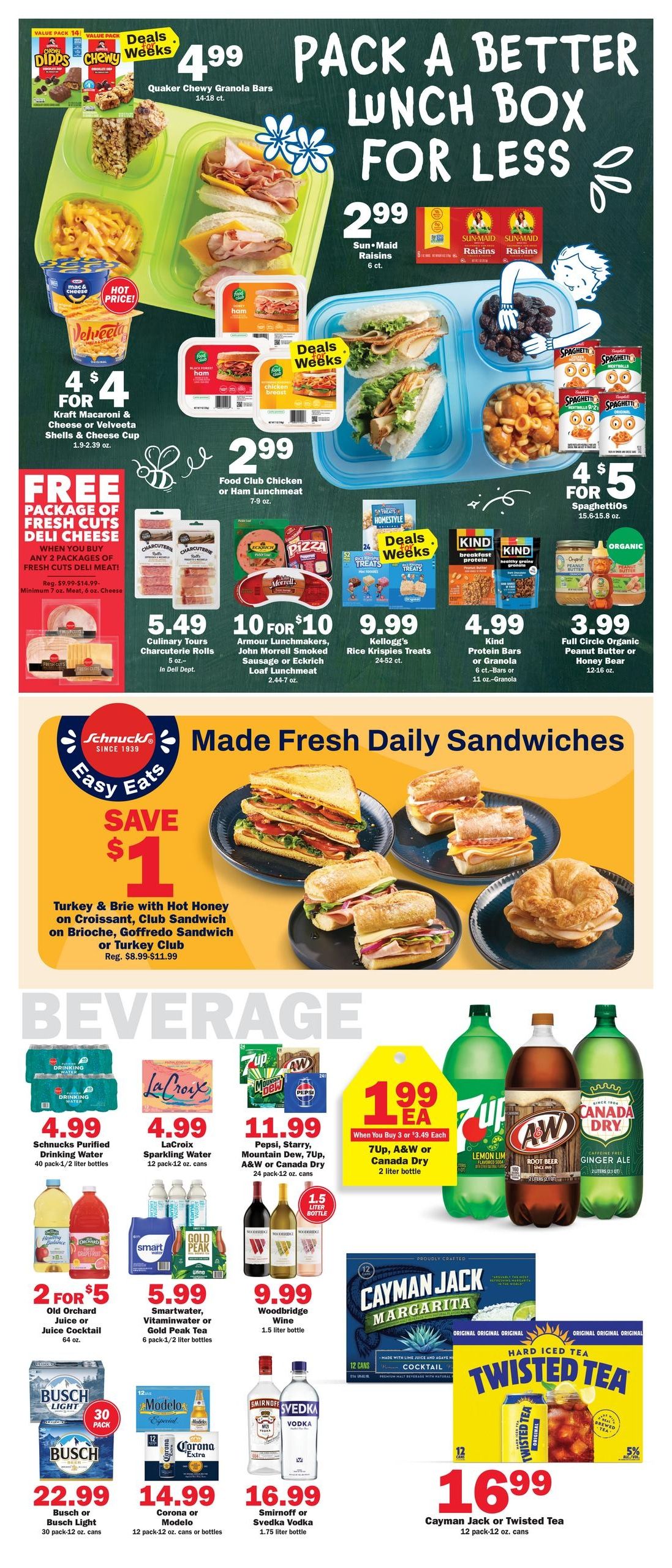Schnucks (Evansville–Henderson Area, IN–KY) Weekly Print Weekly Ad August 12 - 18, 2026