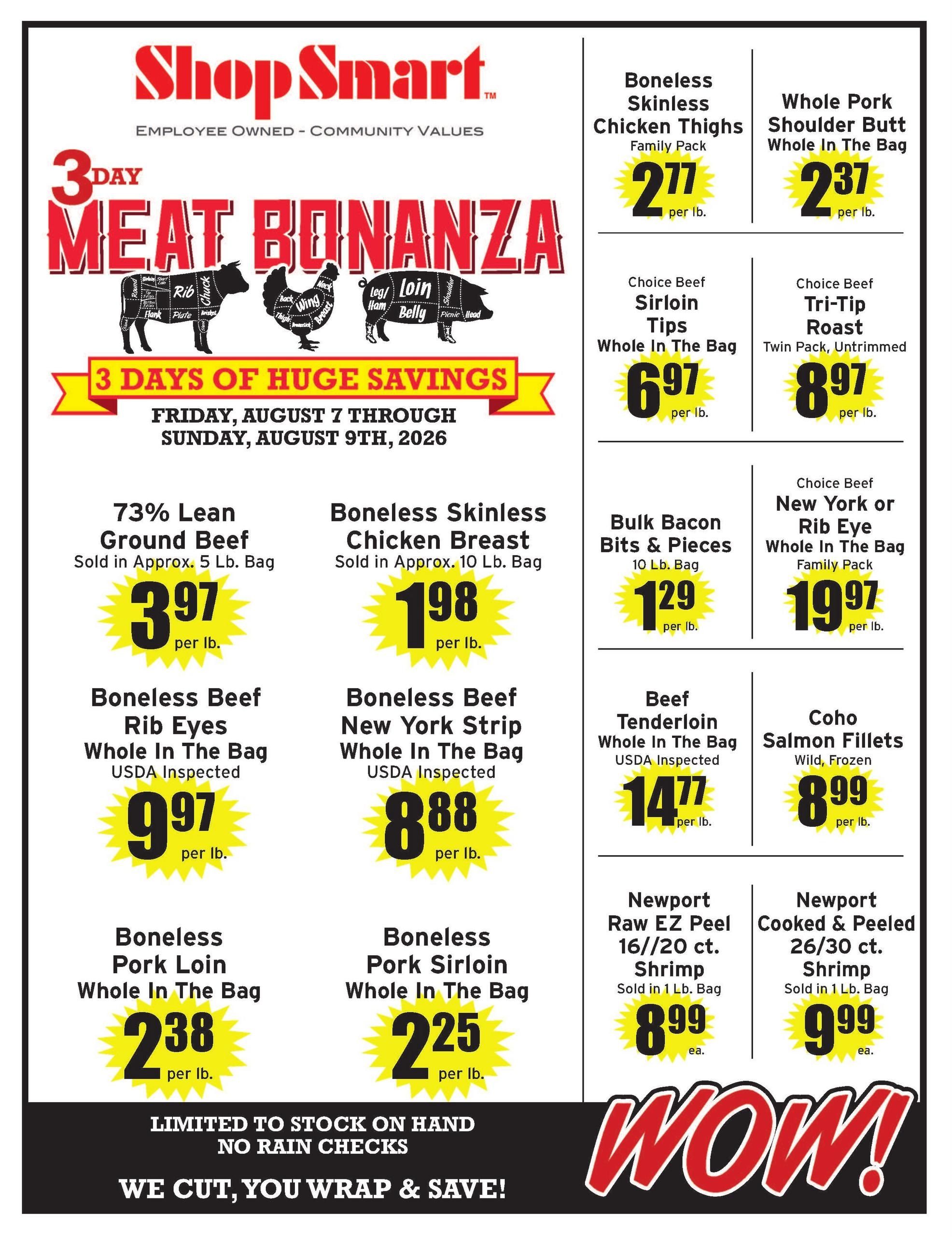 Shop Smart (CA, OR) Weekly Ad August 7 - 9, 2026