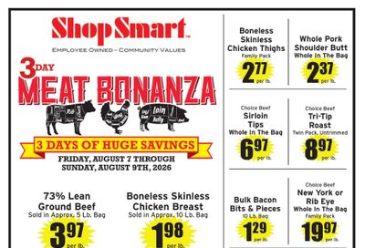 Shop Smart (CA, OR) Weekly Ad August 7 - 9, 2026
