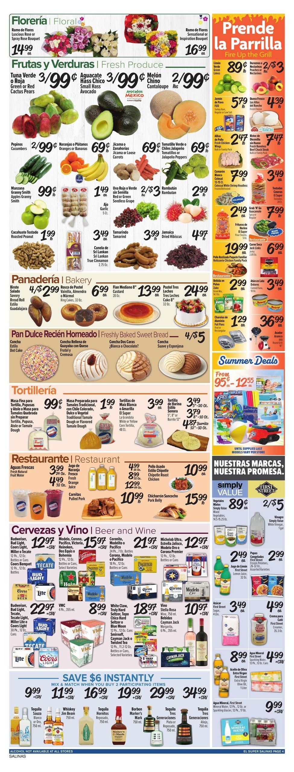 El Super (Salinas Area, CA) Weekly Ad August 5 - 11, 2026