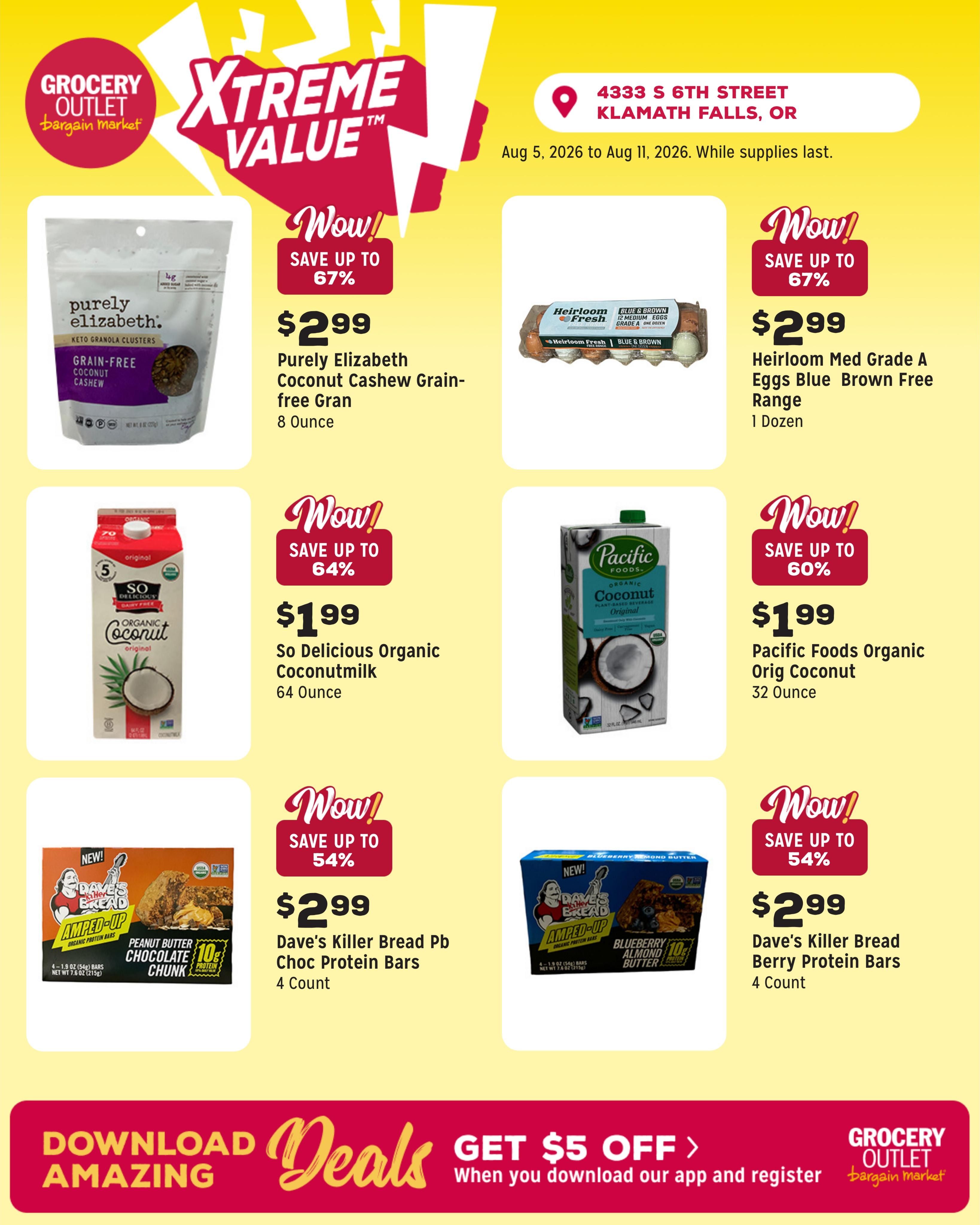 Grocery Outlet (Klamath Falls Area, OR) Weekly Ad August 5 - 11, 2026