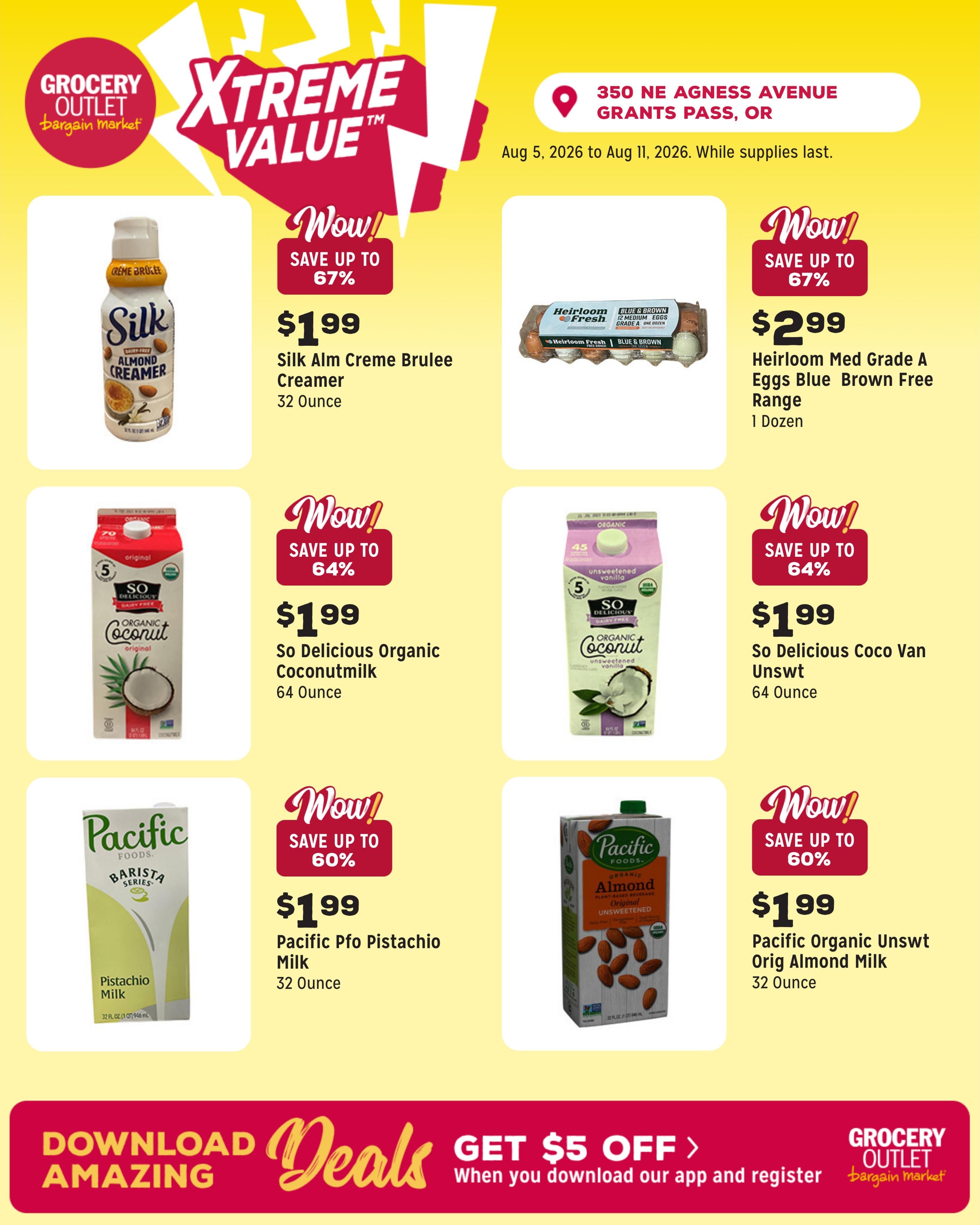 Grocery Outlet (Grants Pass–Murphy Area, OR) Weekly Ad August 5 - 11, 2026