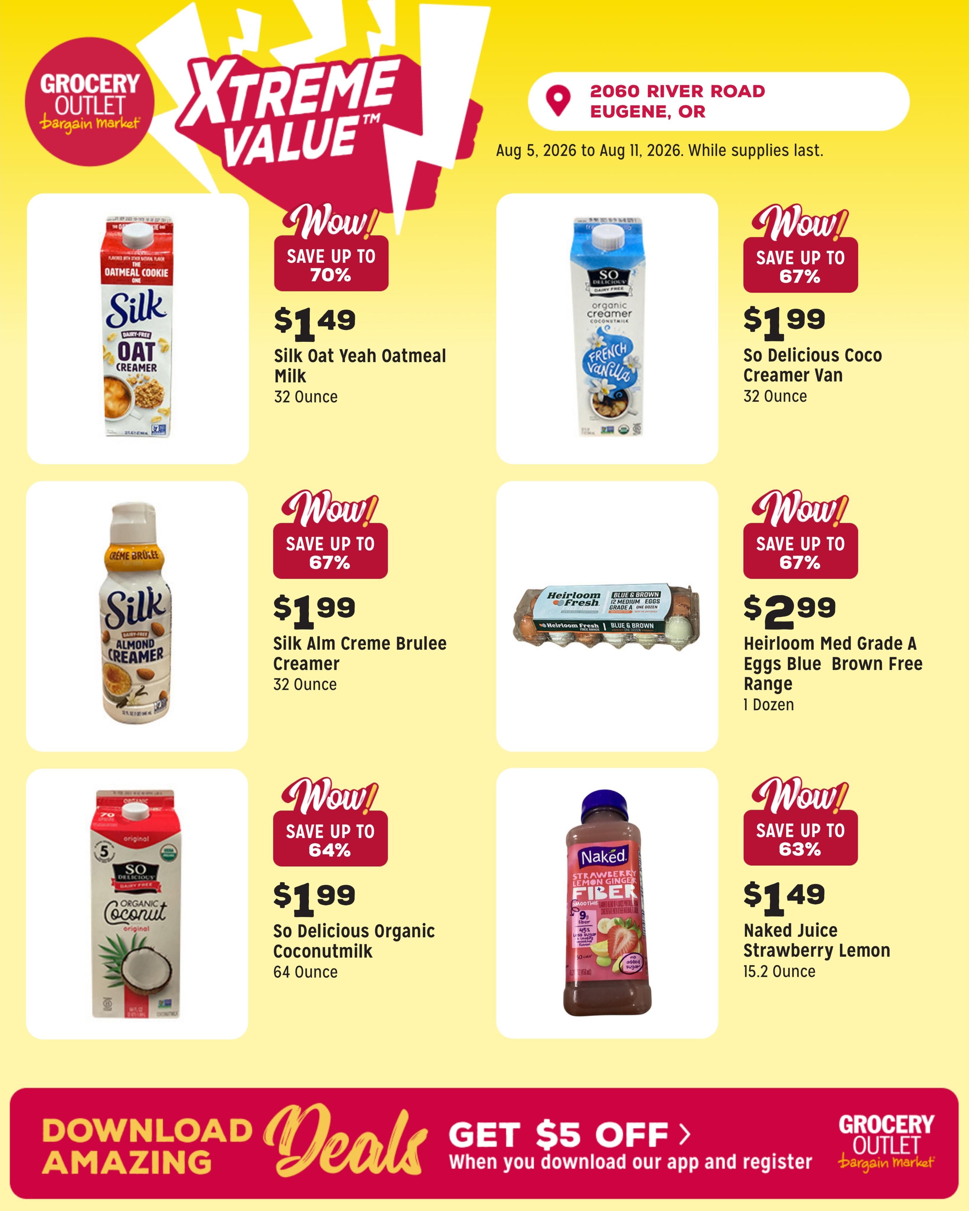 Grocery Outlet (Eugene Area, OR) Weekly Ad August 5 - 11, 2026