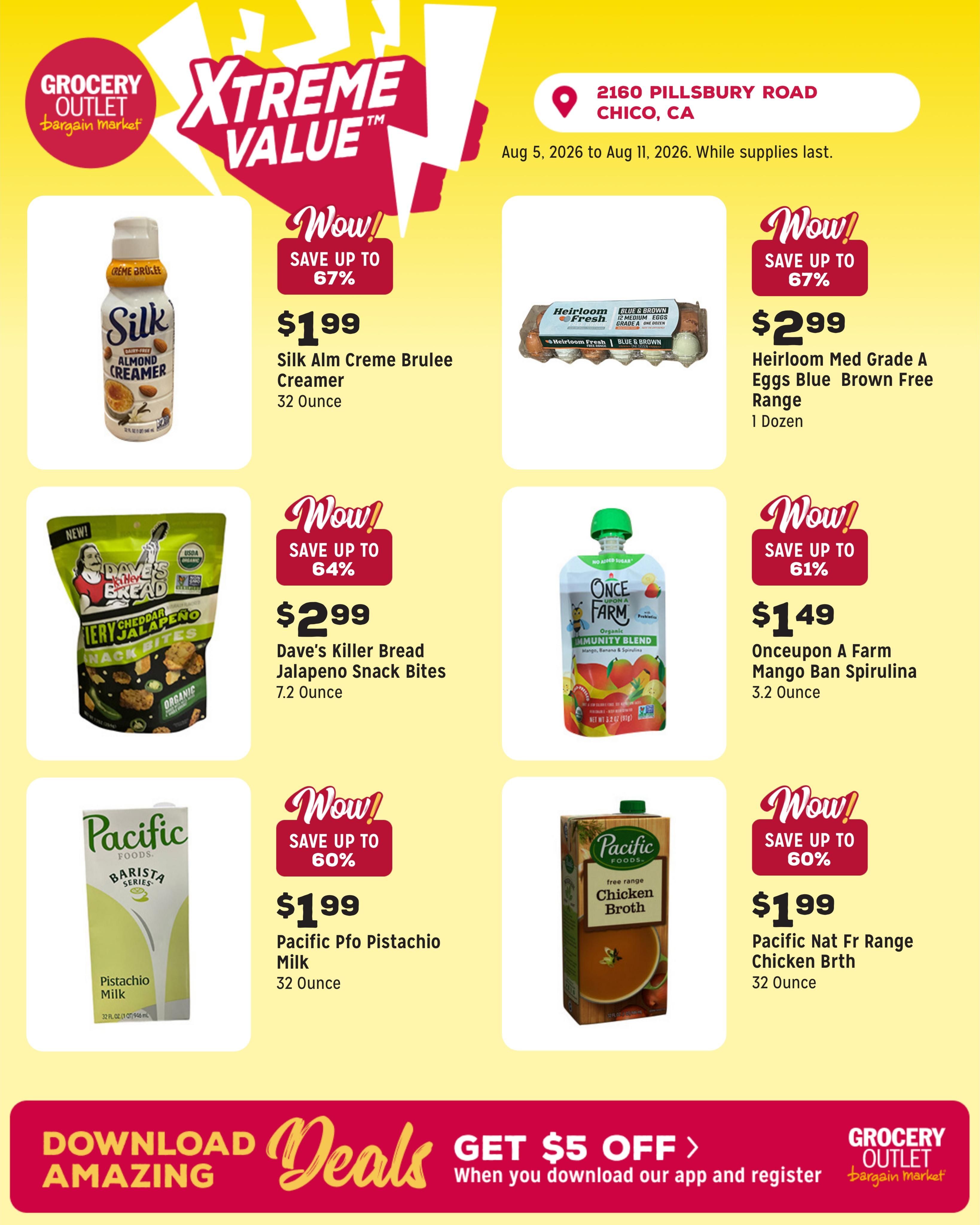 Grocery Outlet (Chico Area, CA) Weekly Ad August 5 - 11, 2026