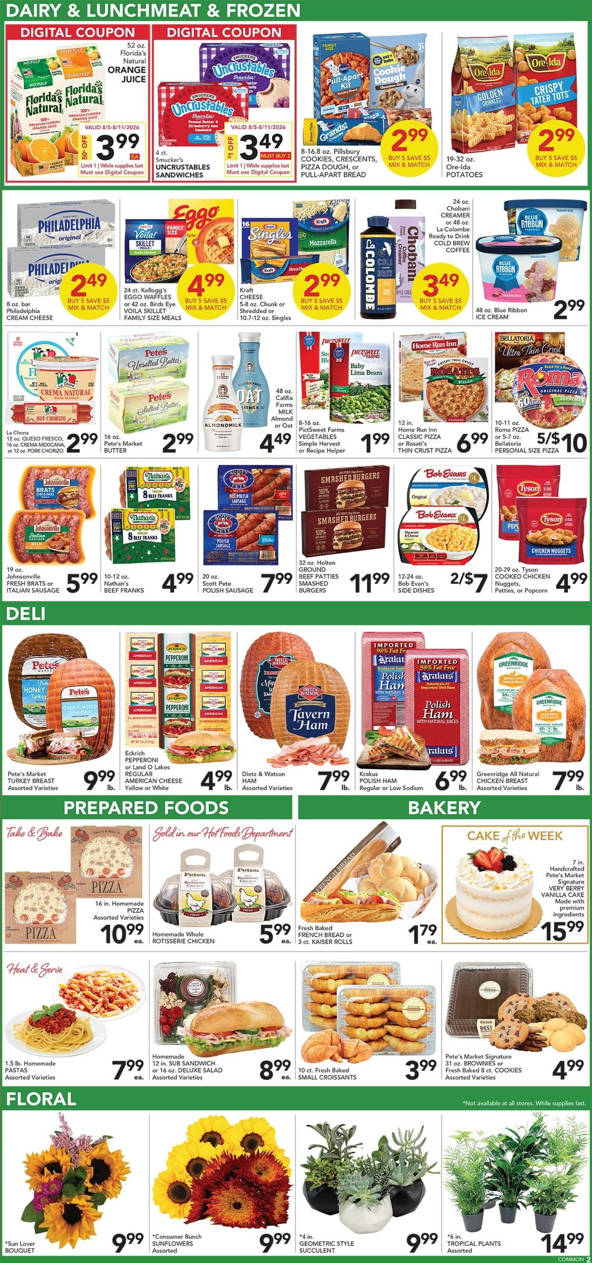 Pete's Fresh Market (Downers Grove–Glen Ellyn Area, IL) Weekly Ad August 5 - 11, 2026