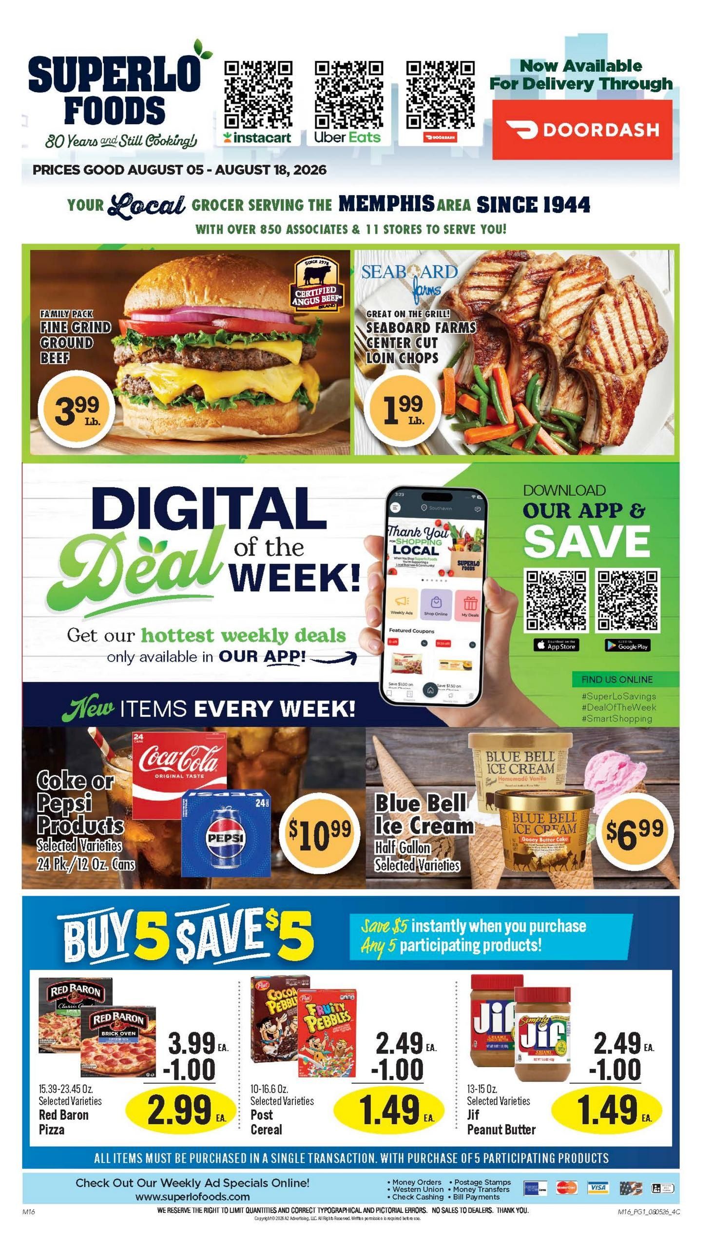 Superlo Foods (AR, MS, TN) Weekly Ad August 5 - 18, 2026