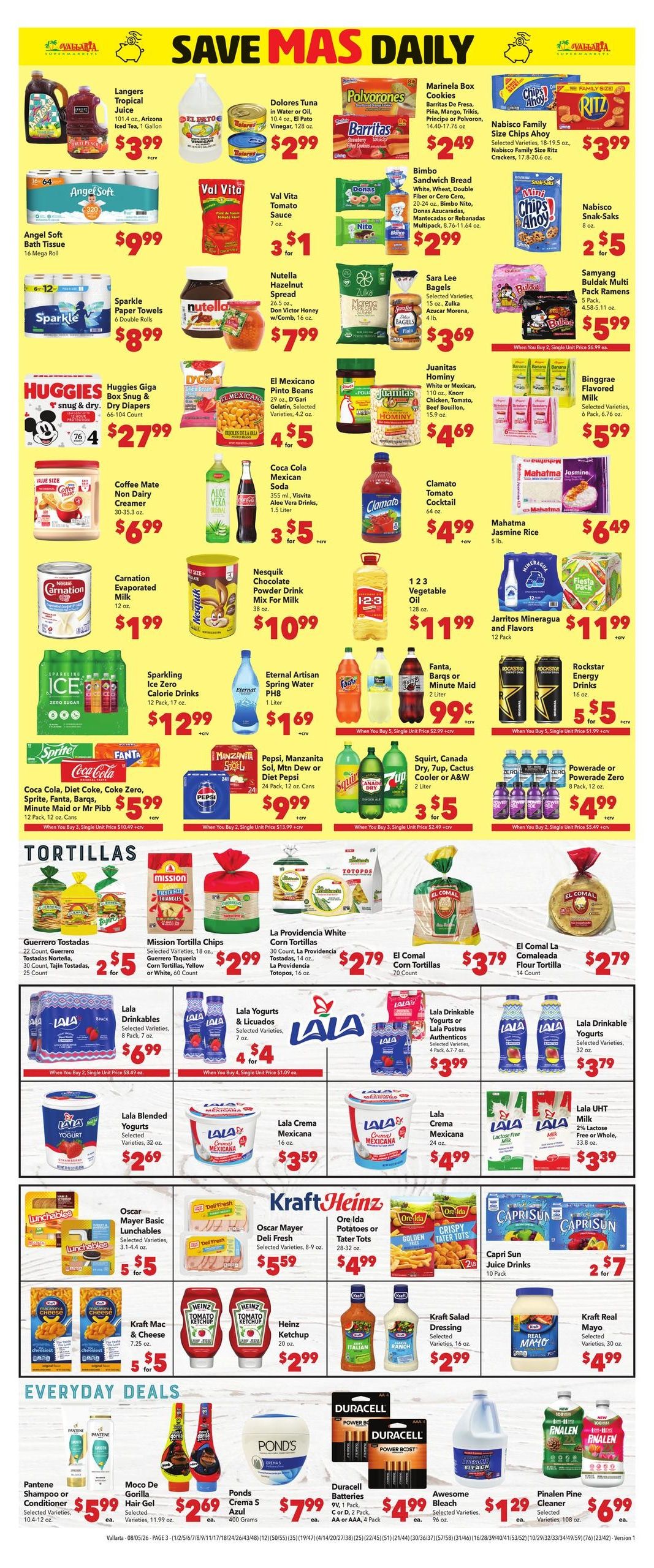 Vallarta Supermarkets (Carson Area, CA) Grocery Savings Weekly Ad August 5 - 11, 2026