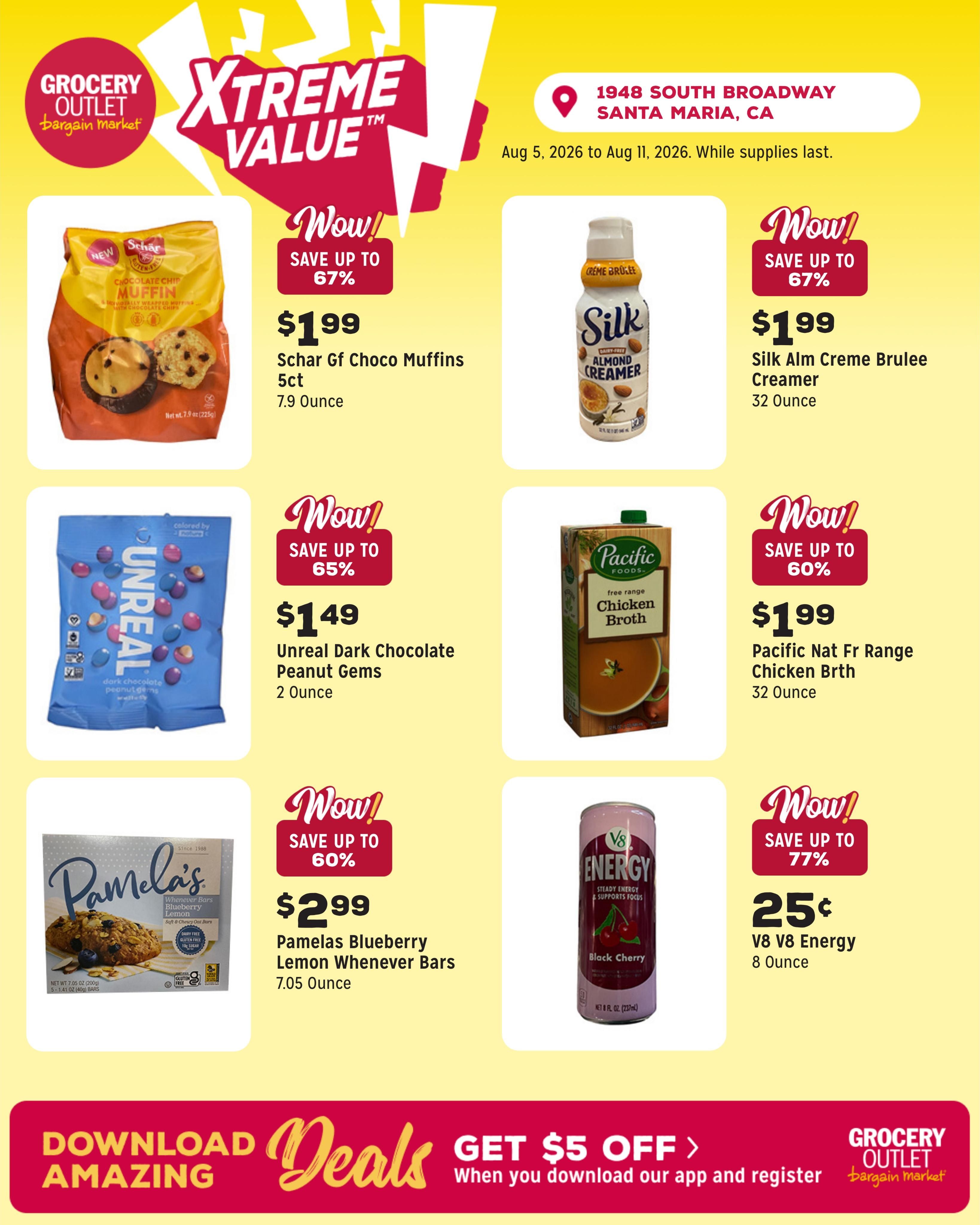 Grocery Outlet (Santa Maria Area, CA) Weekly Ad August 5 - 11, 2026