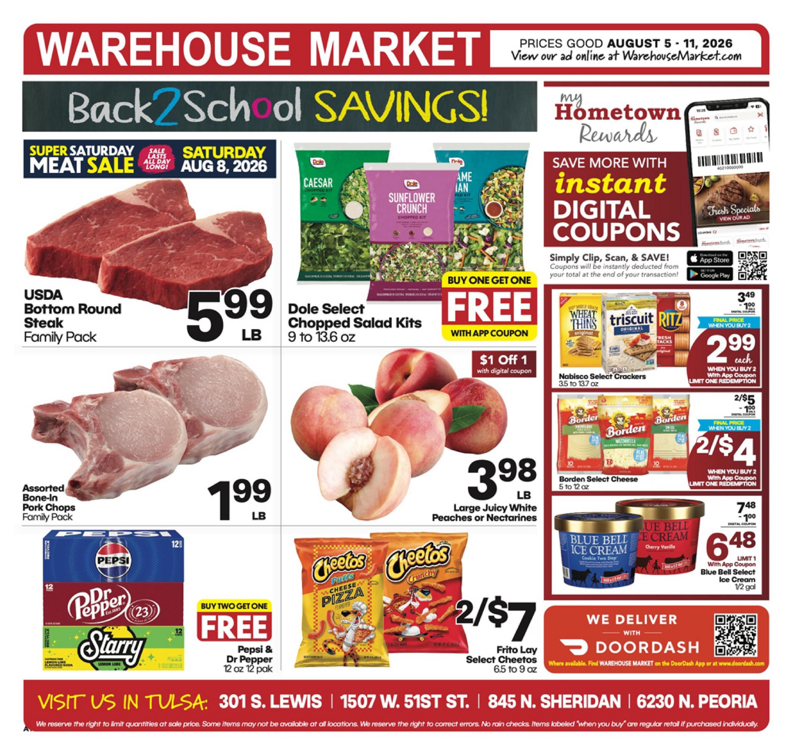Warehouse Market (Tulsa–Broken Arrow Area, OK) Weekly Ad August 5 - 11, 2026