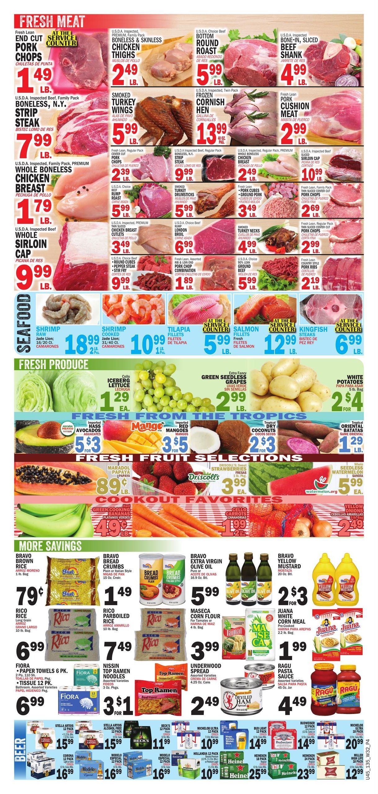 Bravo Supermarket (Clearwater–Largo Area, FL) Bravo Florida Weekly Weekly Ad August 6 - 12, 2026