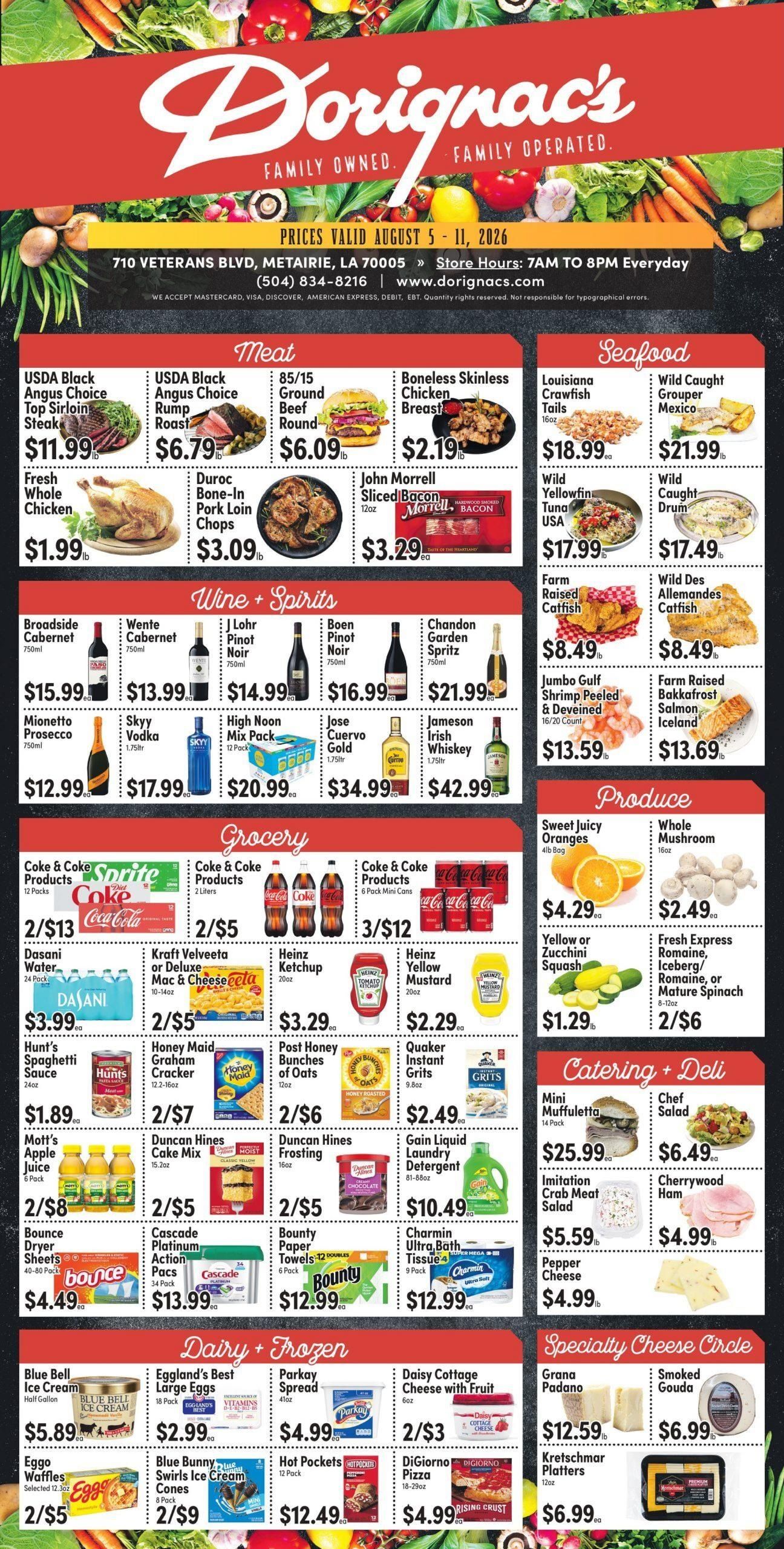 Dorignac's Food Center Weekly Ad August 5 - 11, 2026