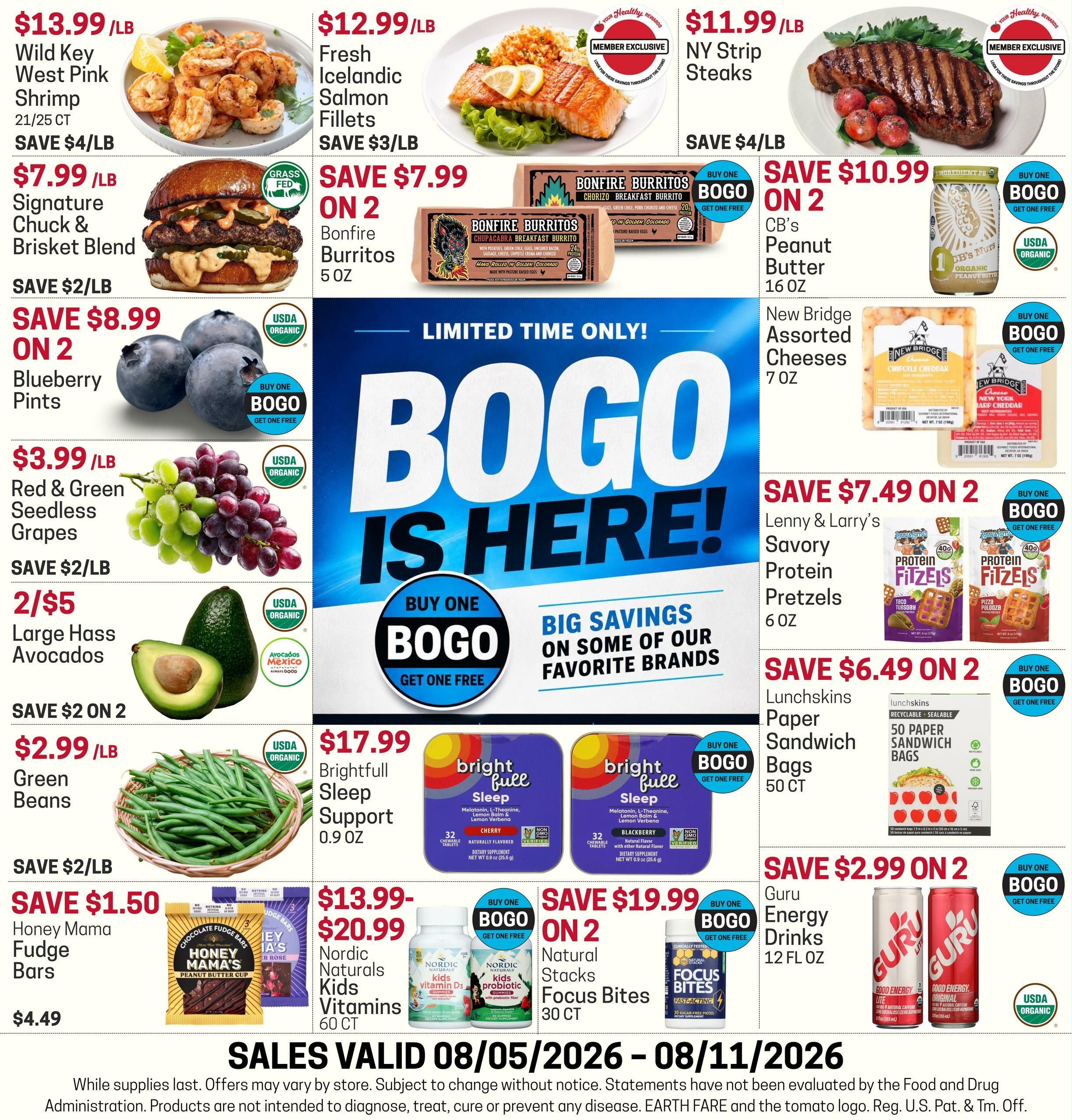 Earth Fare Weekly Ad August 5 - 11, 2026