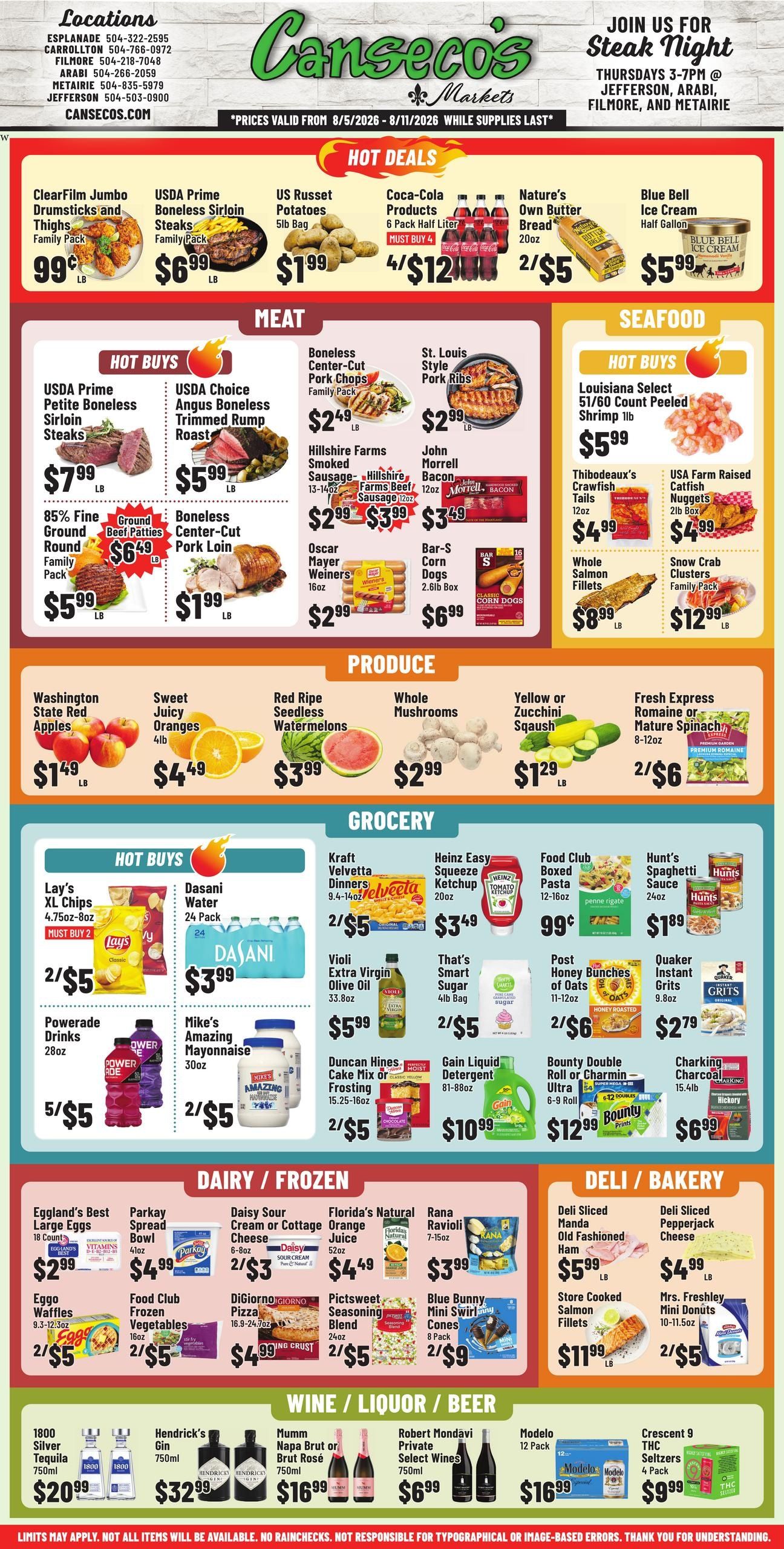Canseco's Market Weekly Ad August 5 - 11, 2026