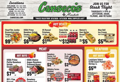 Canseco's Market Weekly Ad August 5 - 11, 2026