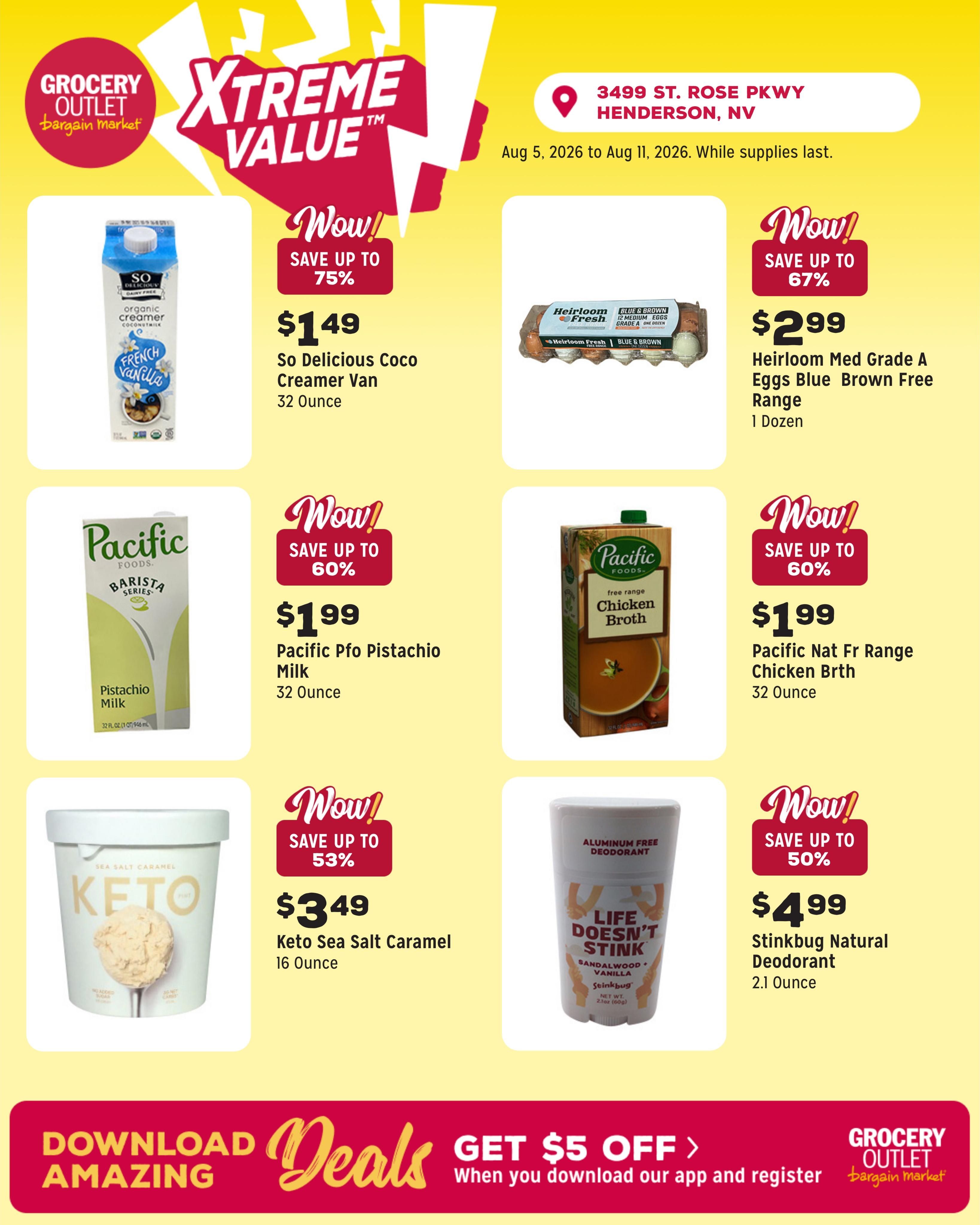 Grocery Outlet (Henderson Area, NV) Weekly Ad August 5 - 11, 2026