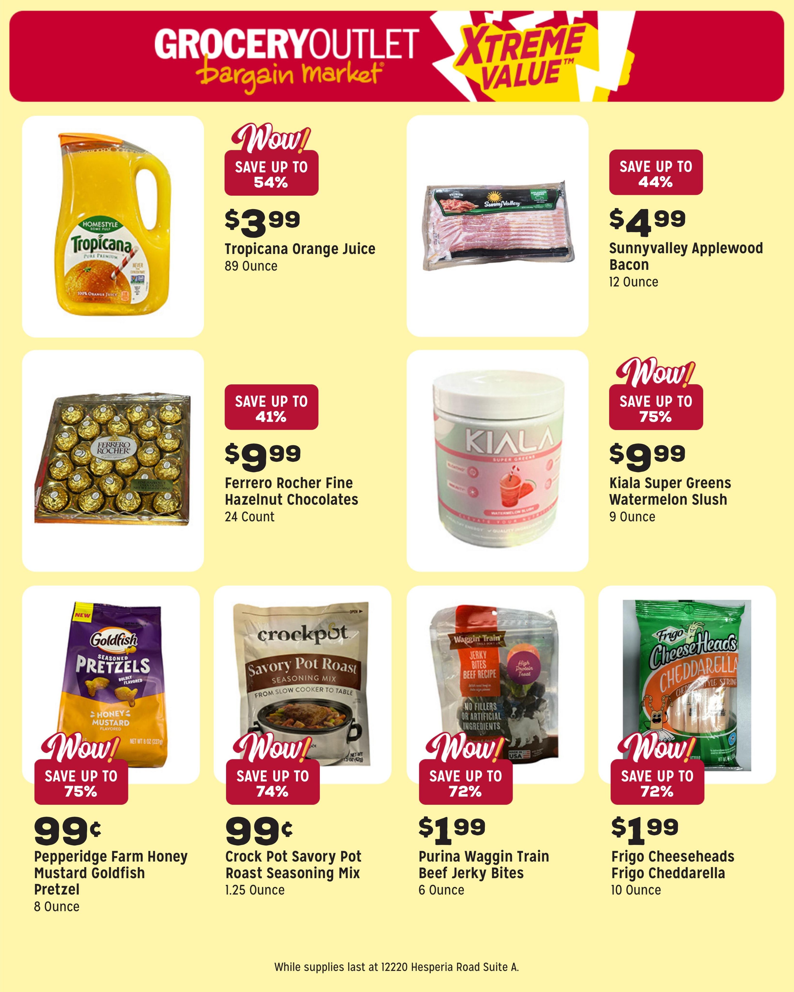 Grocery Outlet (Victorville–Hesperia Area, CA) Weekly Ad August 5 - 11, 2026