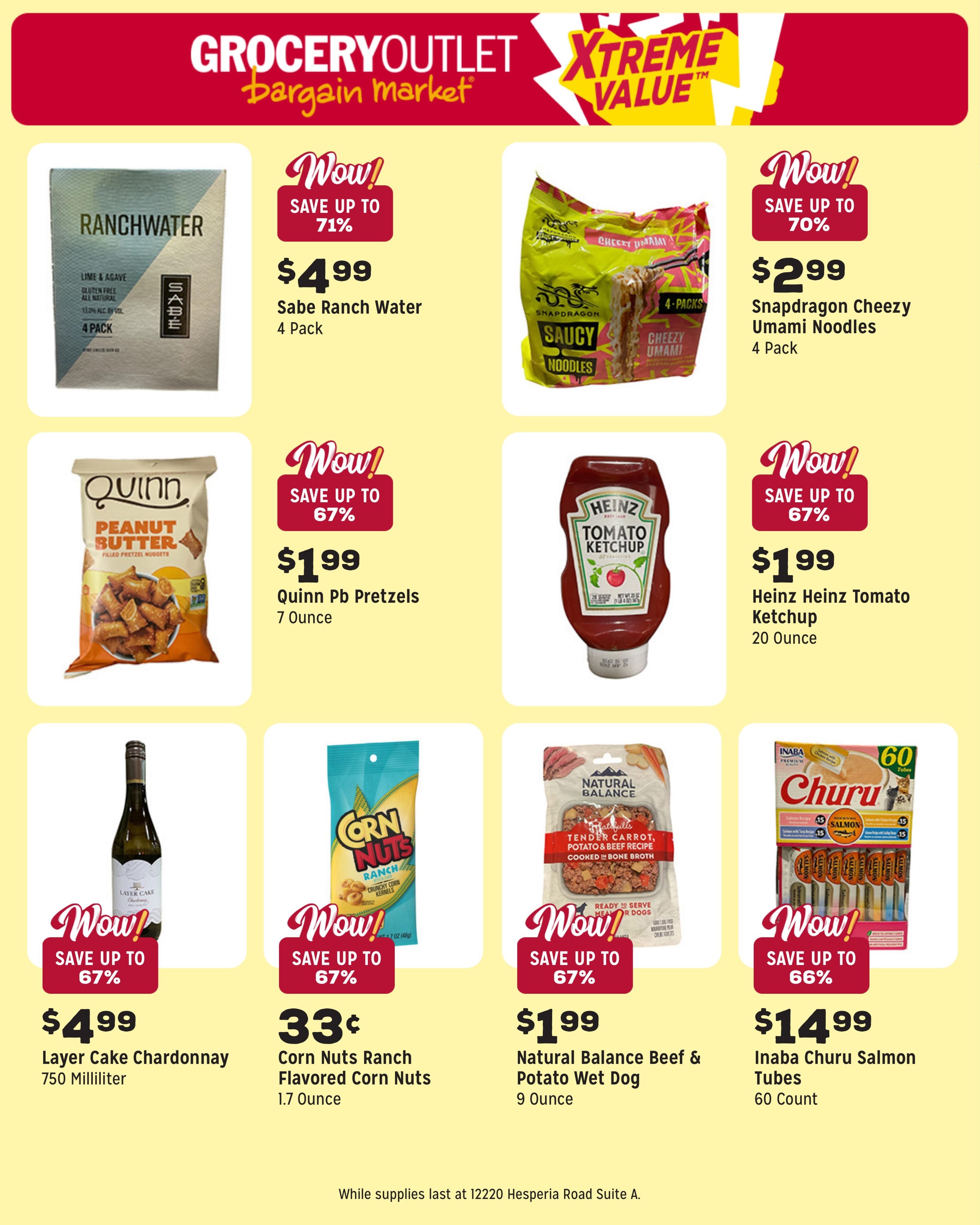 Grocery Outlet (Victorville–Hesperia Area, CA) Weekly Ad August 5 - 11, 2026