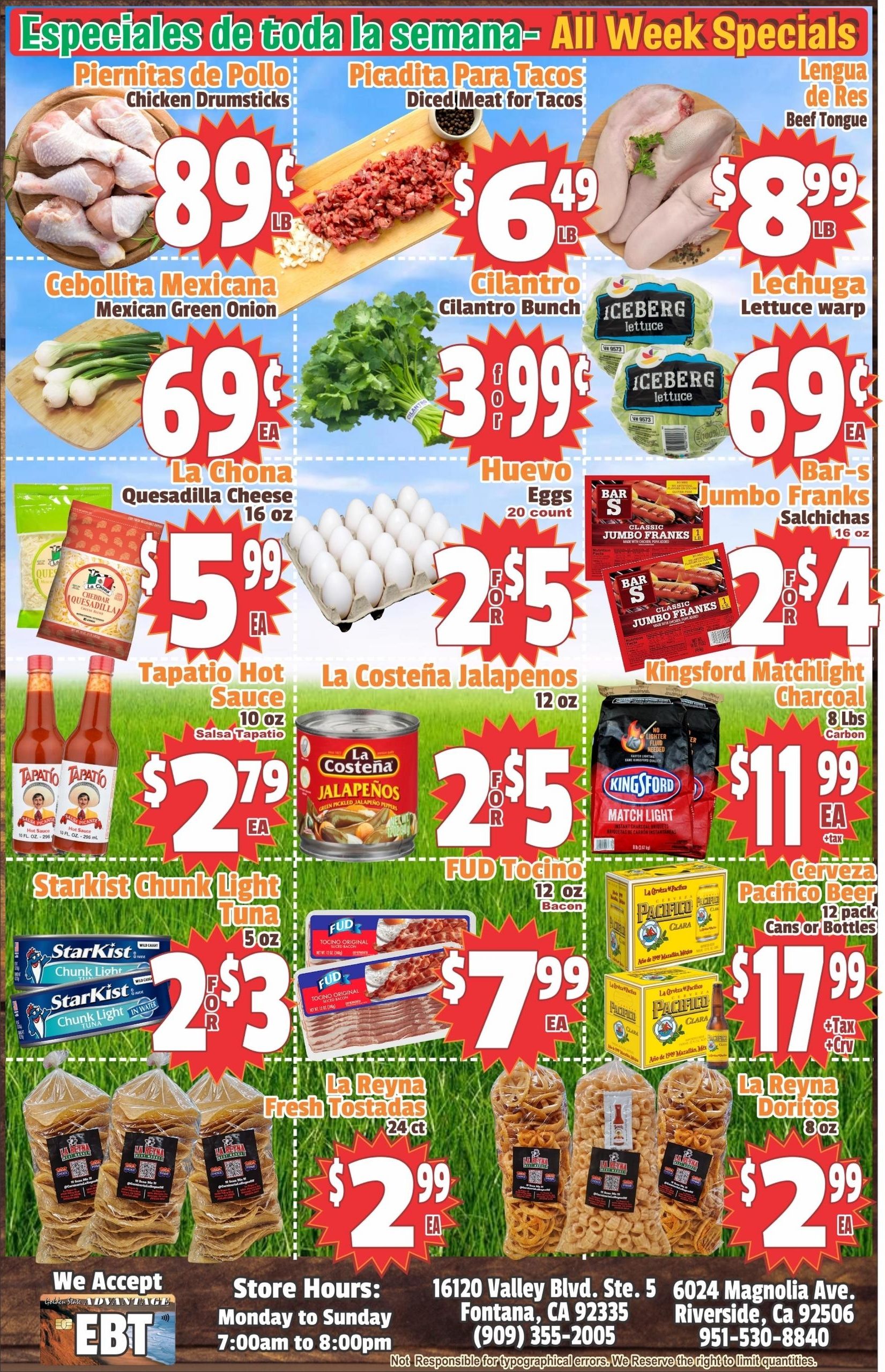La Reyna Meat Market Weekly Ad August 5 - 11, 2026