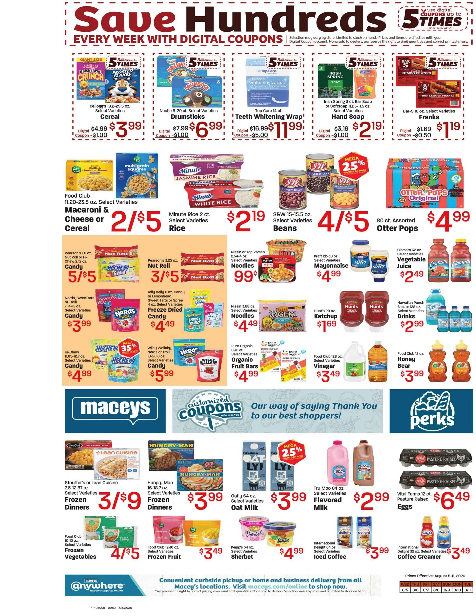 Maceys Weekly Ad August 5 - 11, 2026