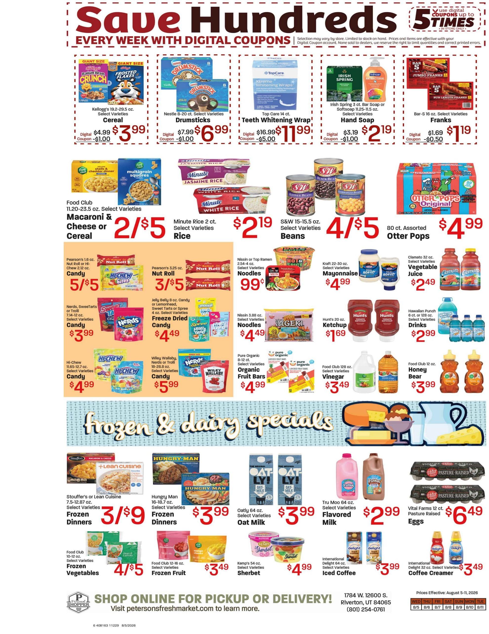 Peterson's Fresh Market (West Jordan Area, UT) Weekly Ad August 5 - 11, 2026