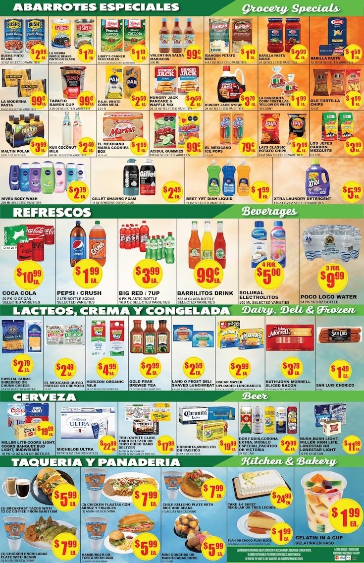 Poco Loco Supermercado (Texas) Weekly Ad August 5 - 11, 2026