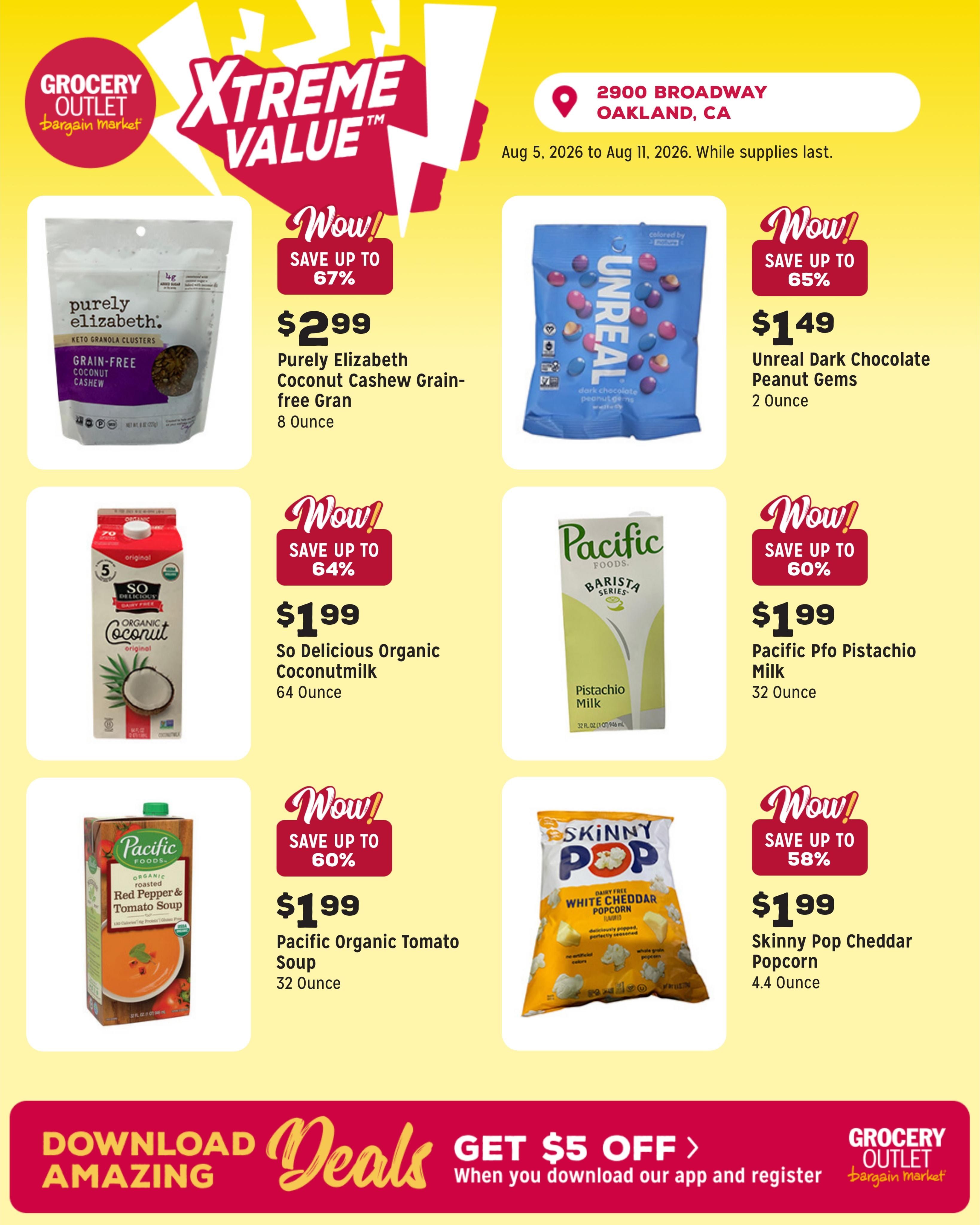 Grocery Outlet (Oakland–Berkeley Area, CA) Weekly Ad August 5 - 11, 2026