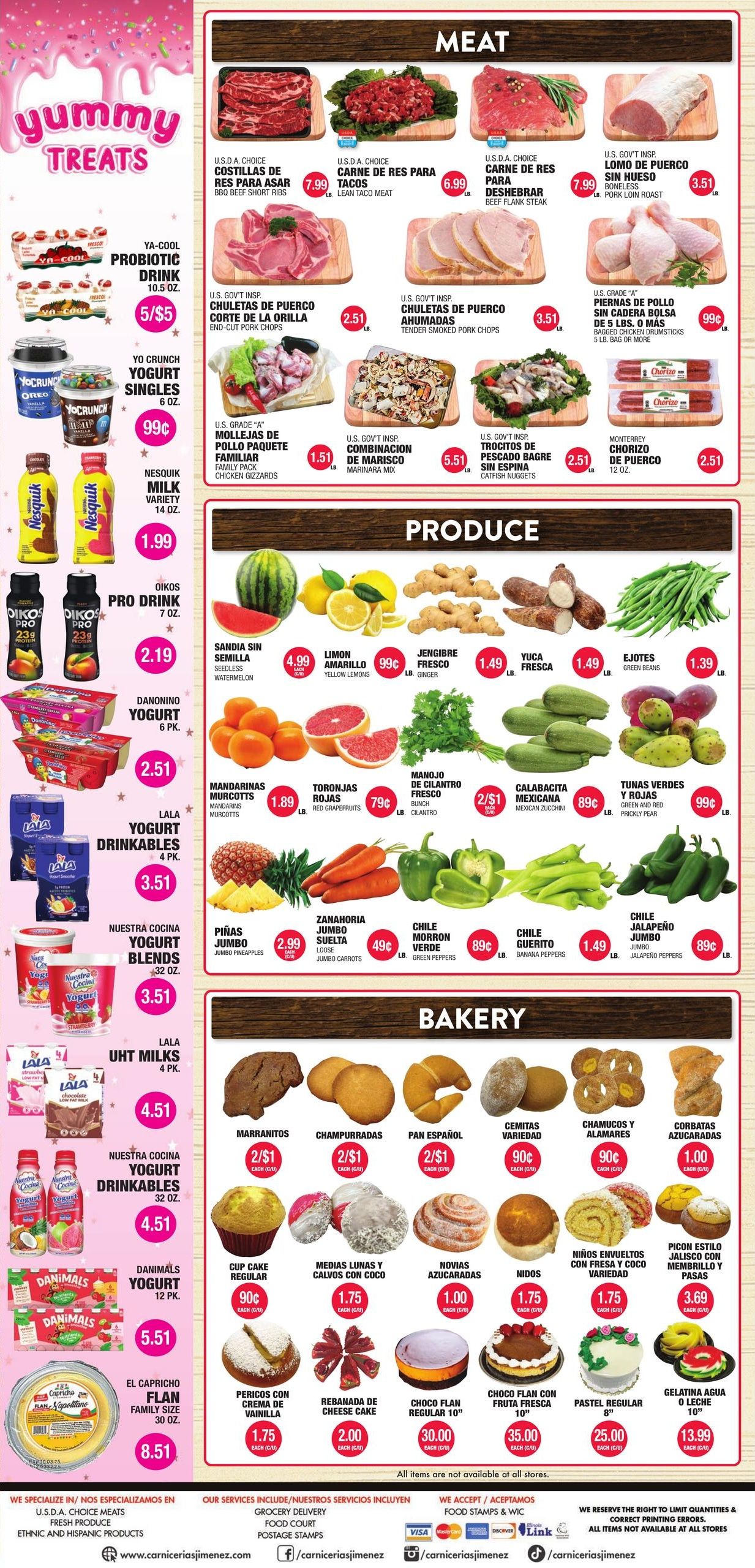 Carnicerias Jimenez Weekly Ad August 5 - 11, 2026