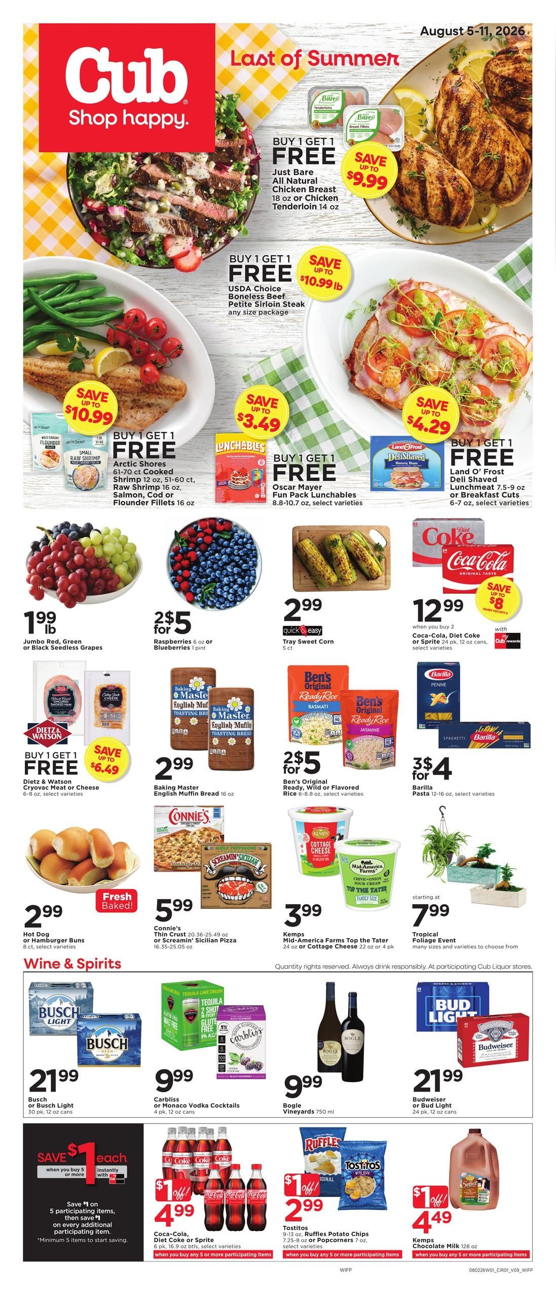 Cub Foods (Rockford–Durand Area, IL) Weekly Savings Weekly Ad August 5 - 11, 2026