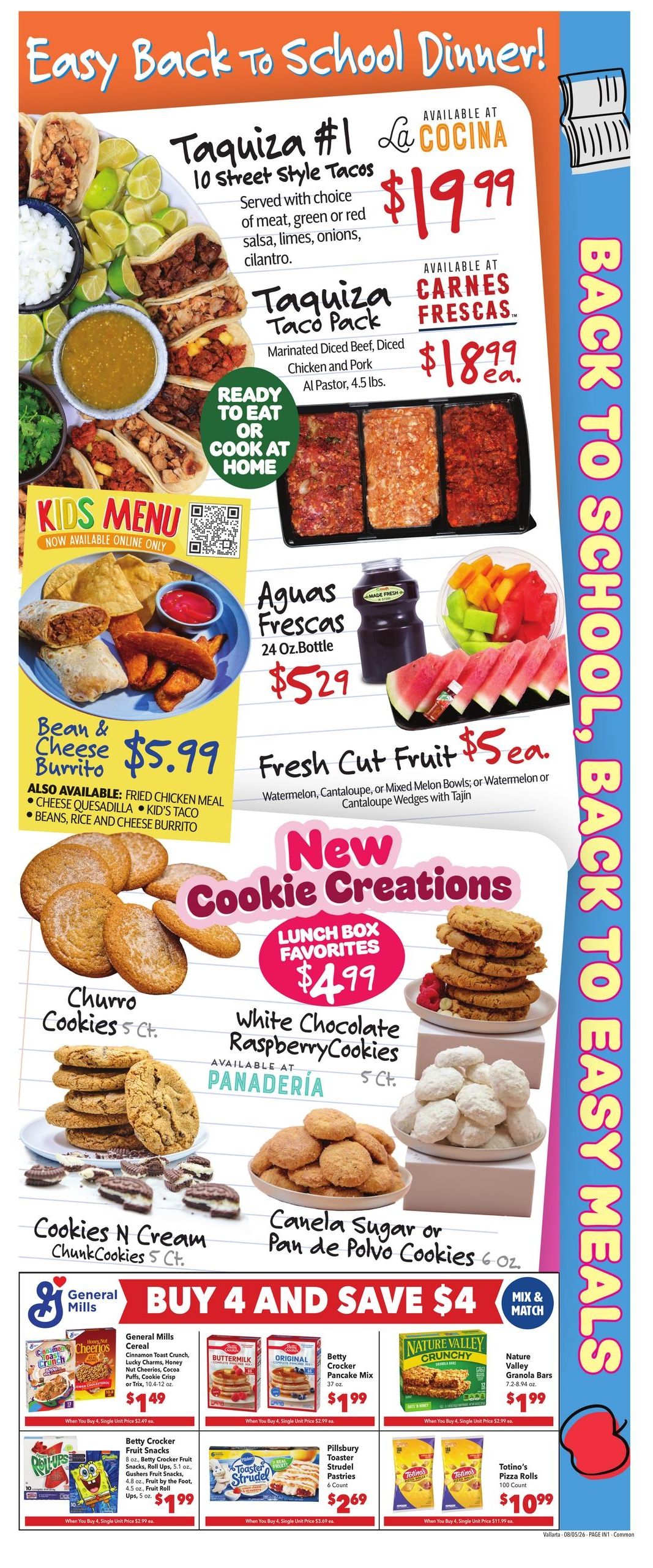 Vallarta Supermarkets (Lancaster Area, CA) Grocery Savings Weekly Ad August 5 - 11, 2026
