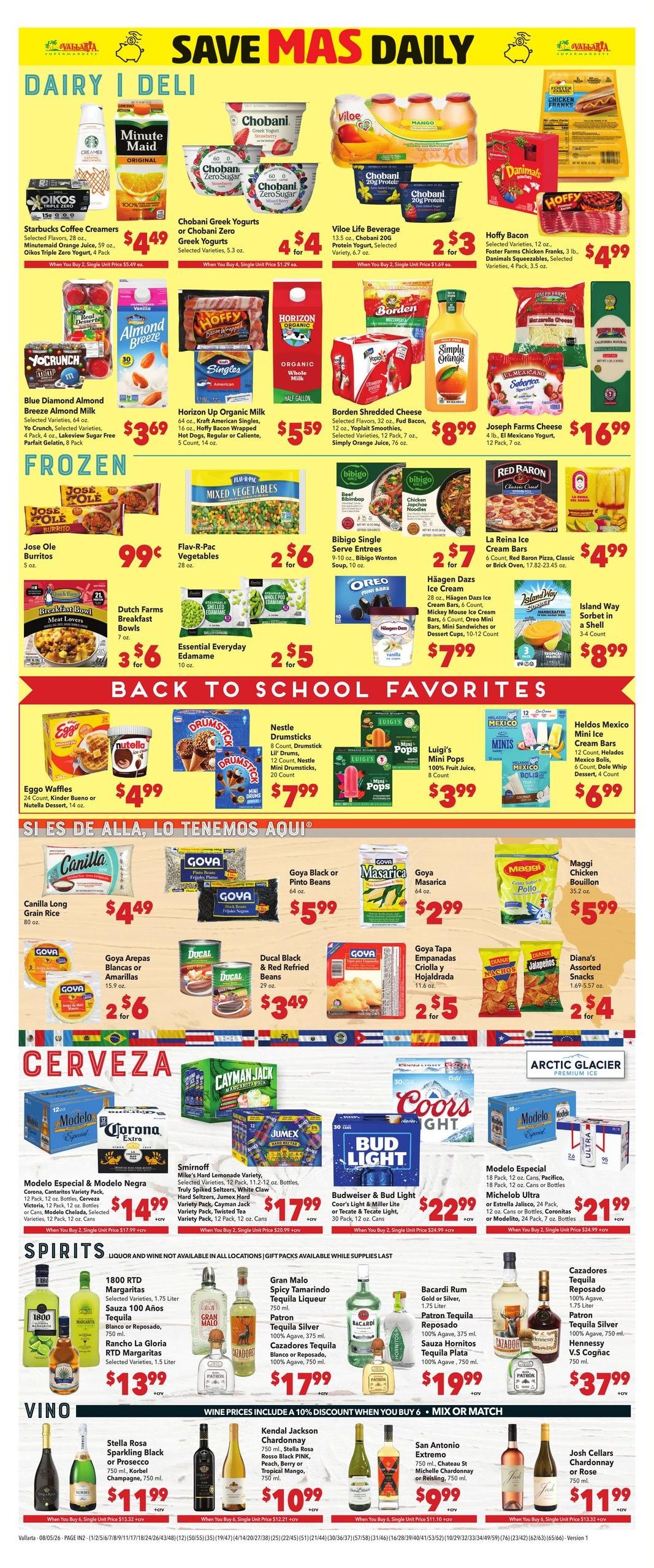 Vallarta Supermarkets (Lancaster Area, CA) Grocery Savings Weekly Ad August 5 - 11, 2026