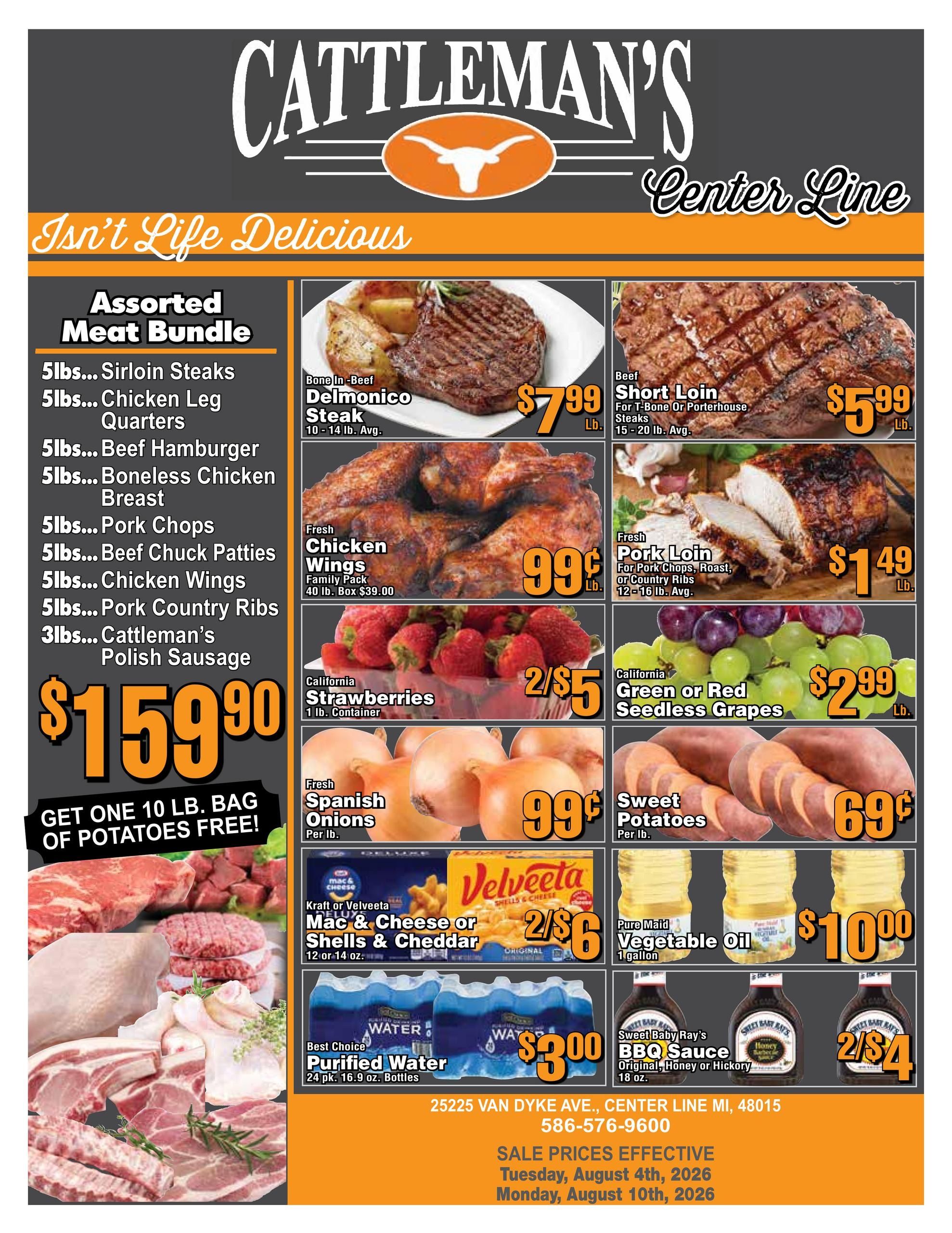 Cattleman's (Warren–Sterling Heights Area, MI) Weekly Ad August 4 - 10, 2026