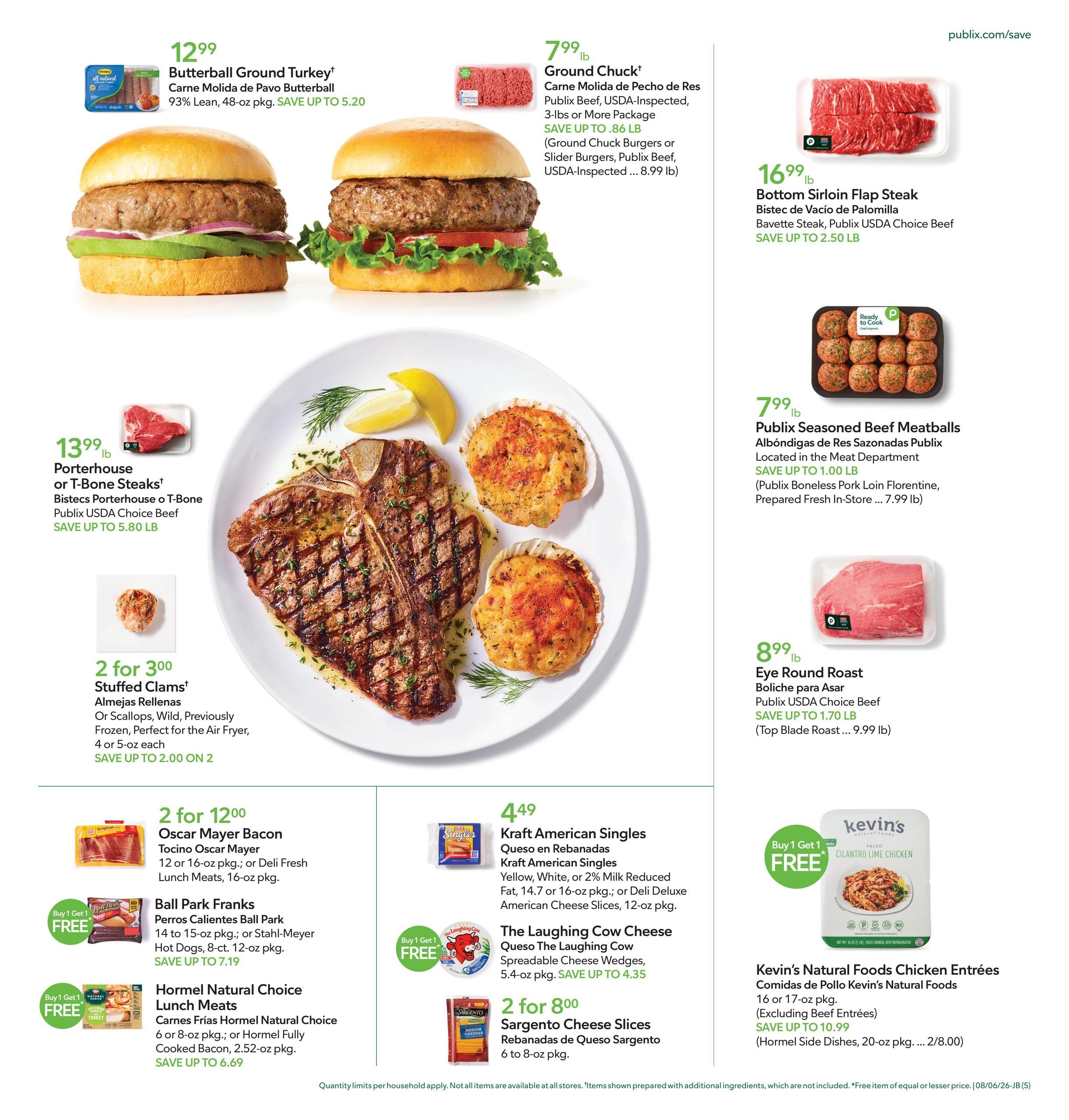 Publix (Savannah–Beaufort Area, GA–SC) Anuncio Semanal Español Weekly Ad August 5 - 11, 2026