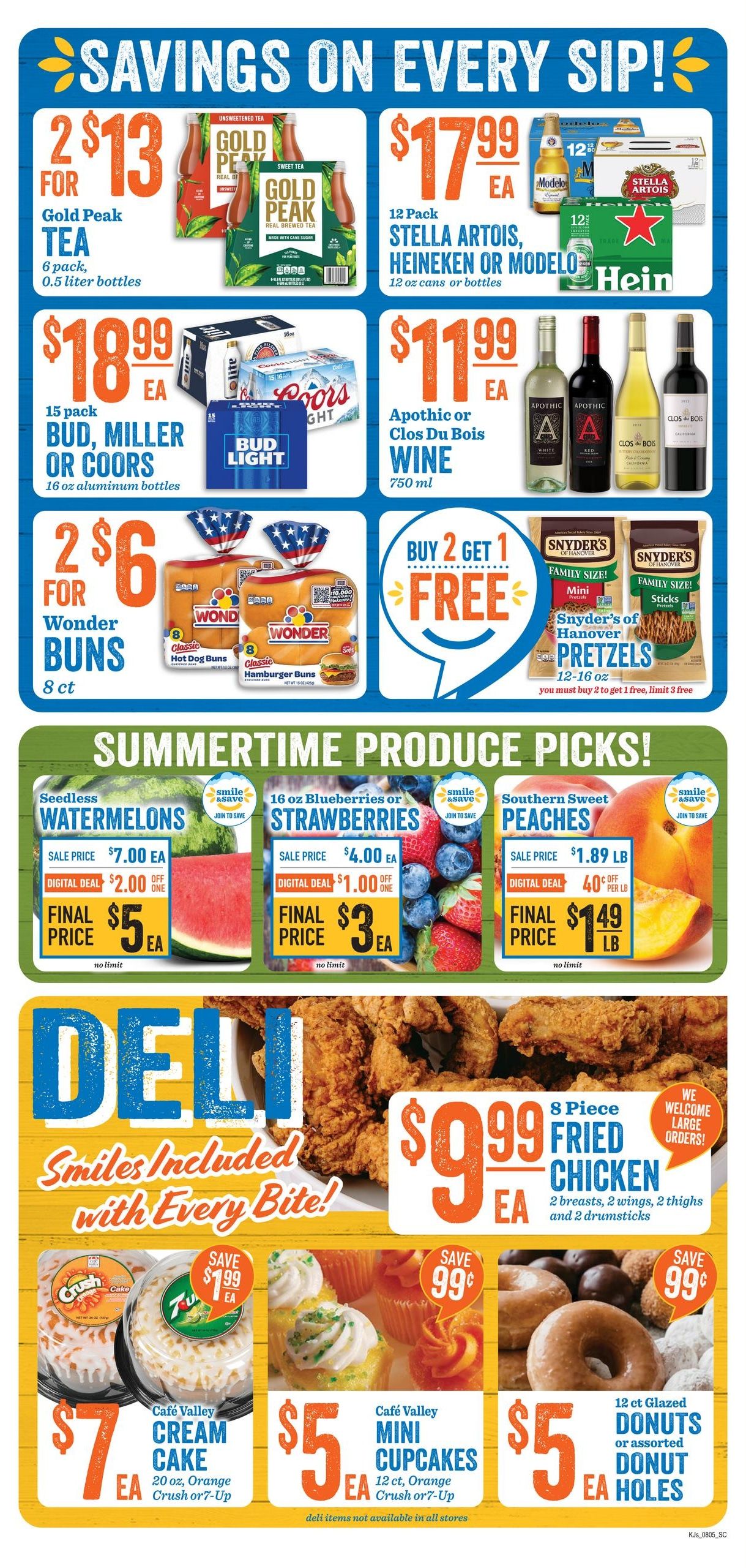 Kj’s Market (Columbia Area, SC) Weekly Ad August 5 - 11, 2026