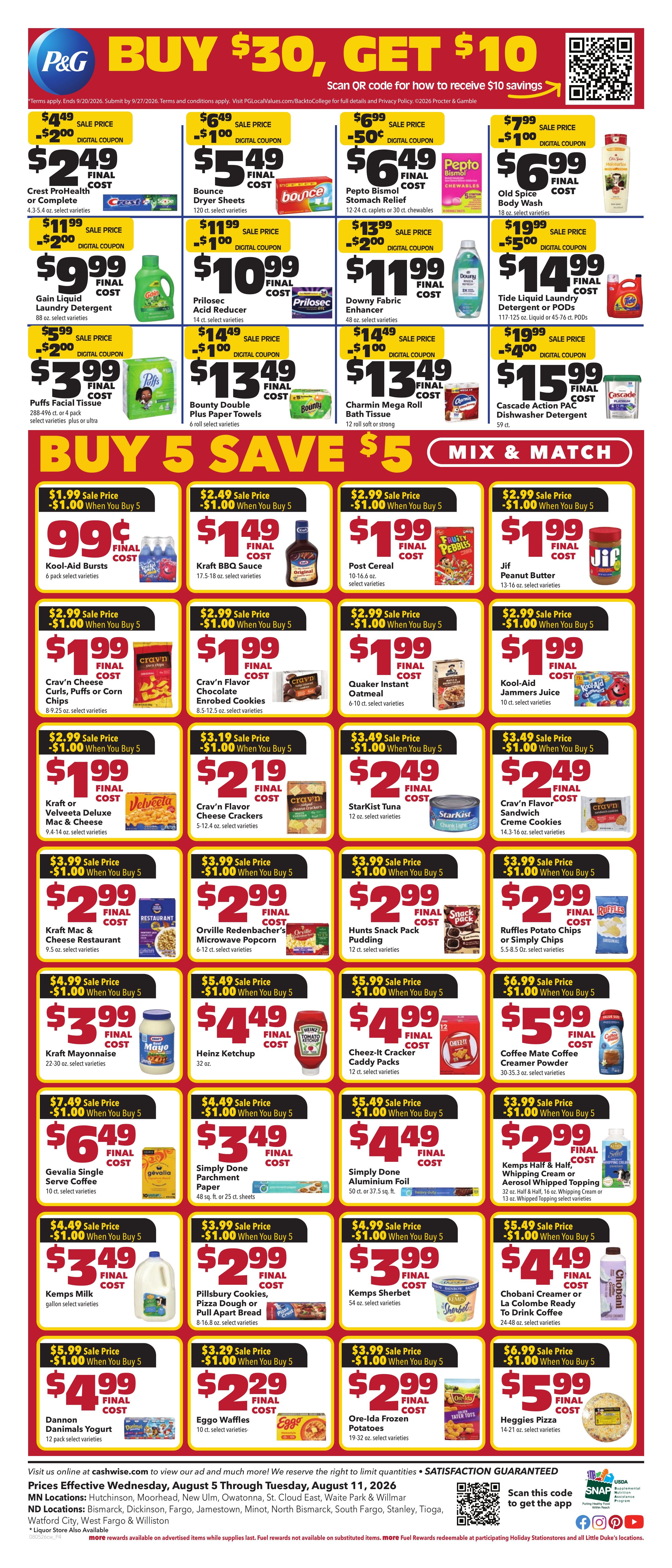 Cash Wise Weekly Ad August 5 - 11, 2026