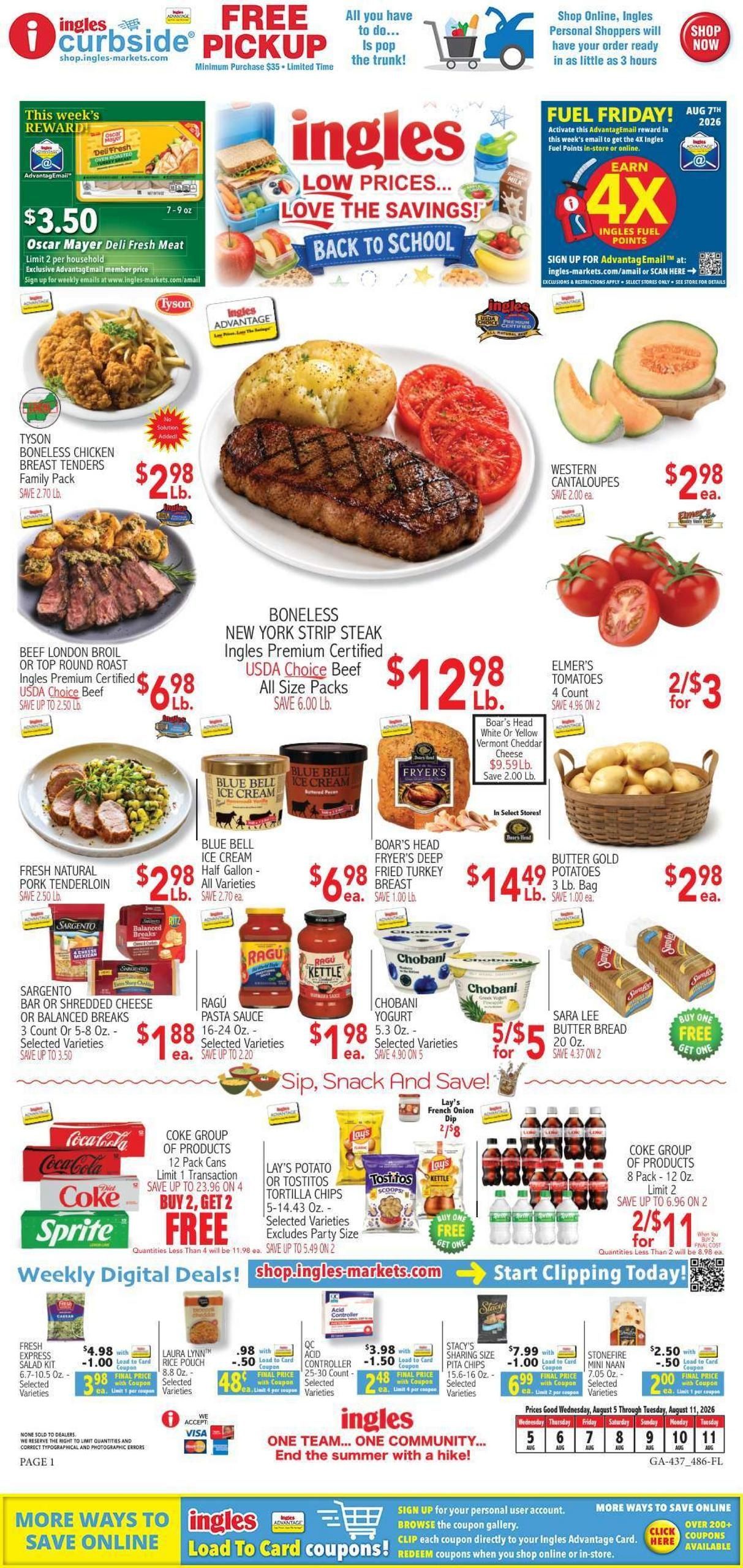 Ingles Markets (Macon Area, GA) Weekly Ad August 5 - 11, 2026