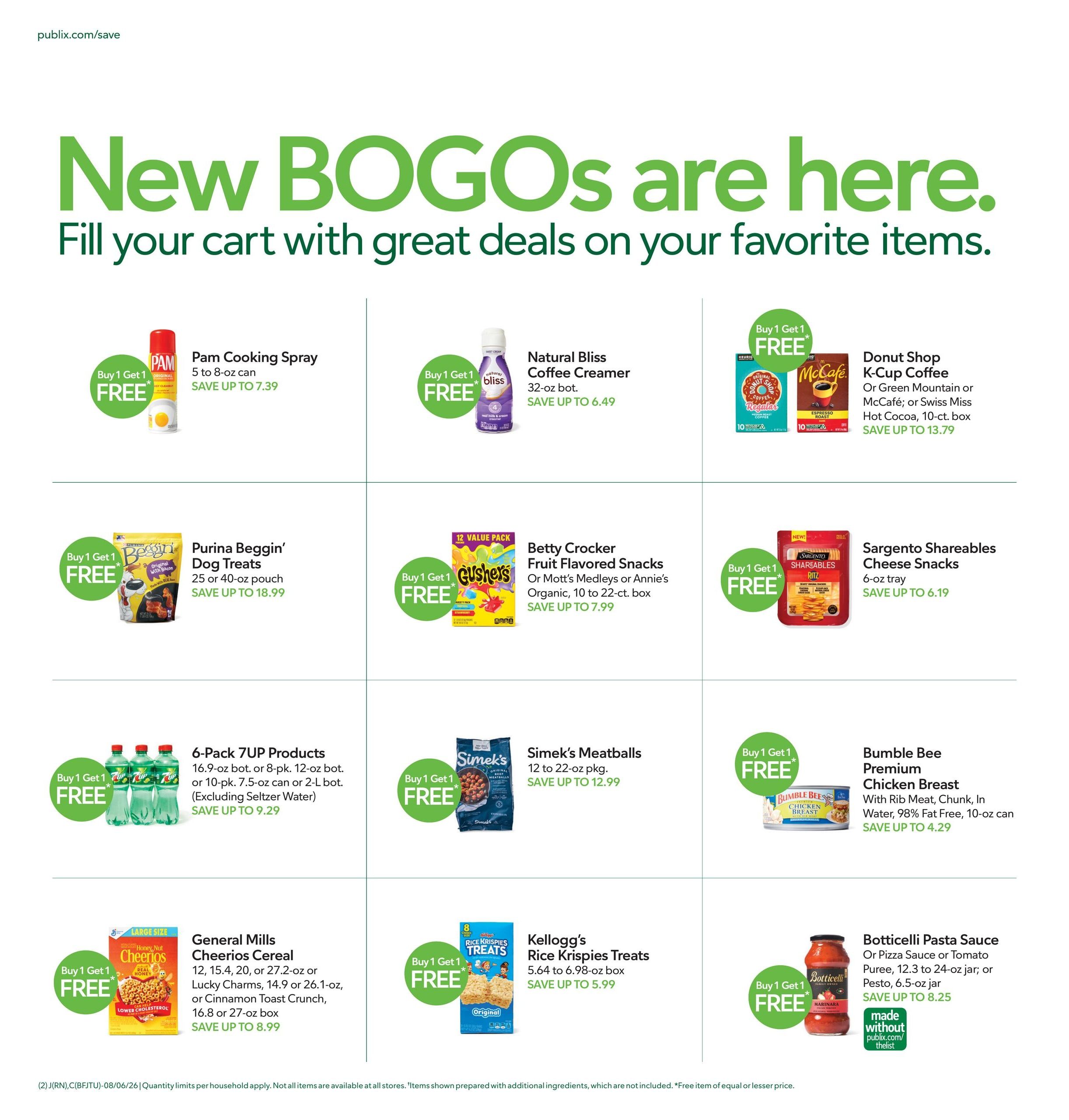 Publix (Beaufort–Estill Area, SC) Weekly Ad August 5 - 11, 2026