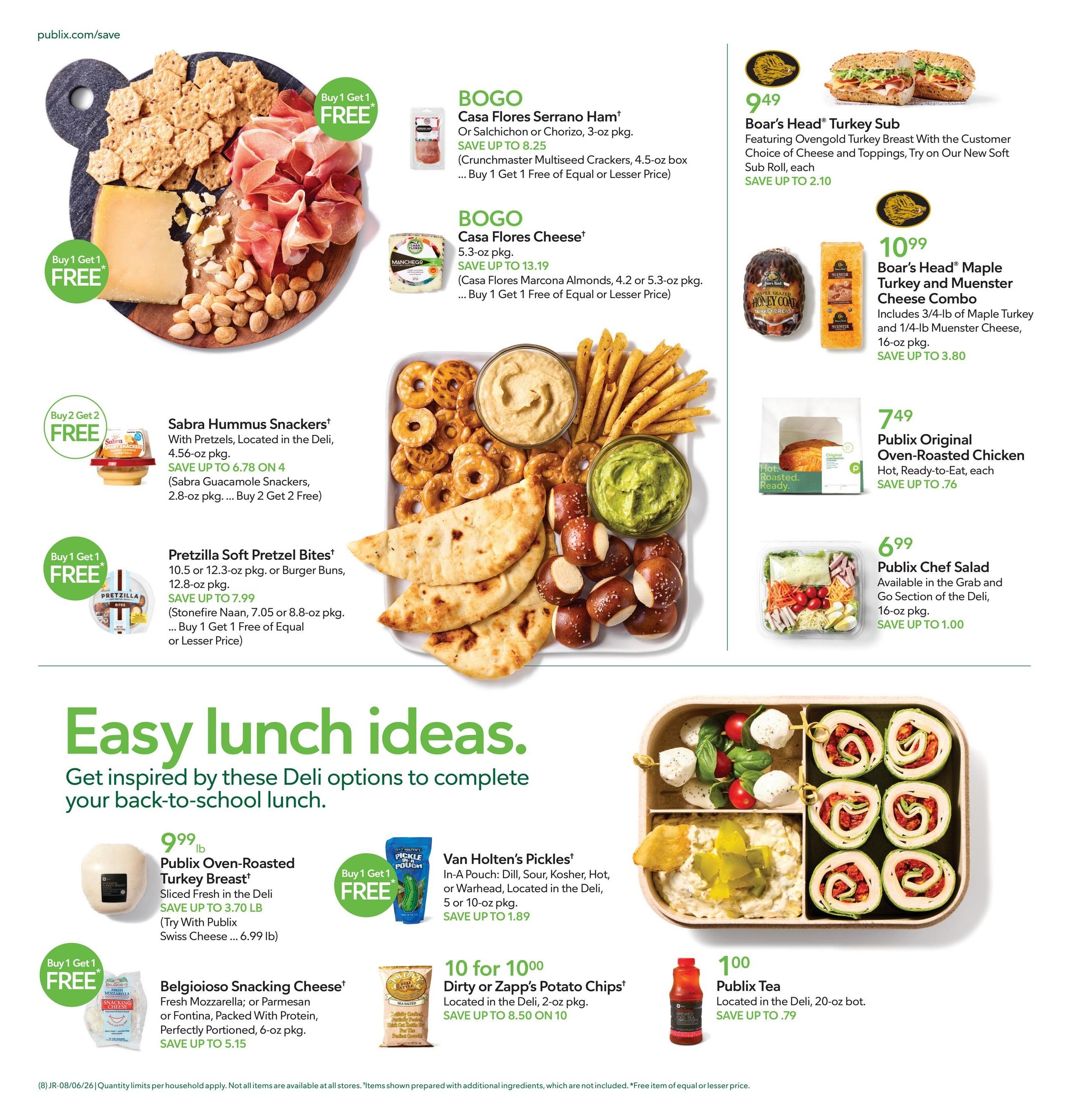 Publix (Beaufort–Estill Area, SC) Weekly Ad August 5 - 11, 2026