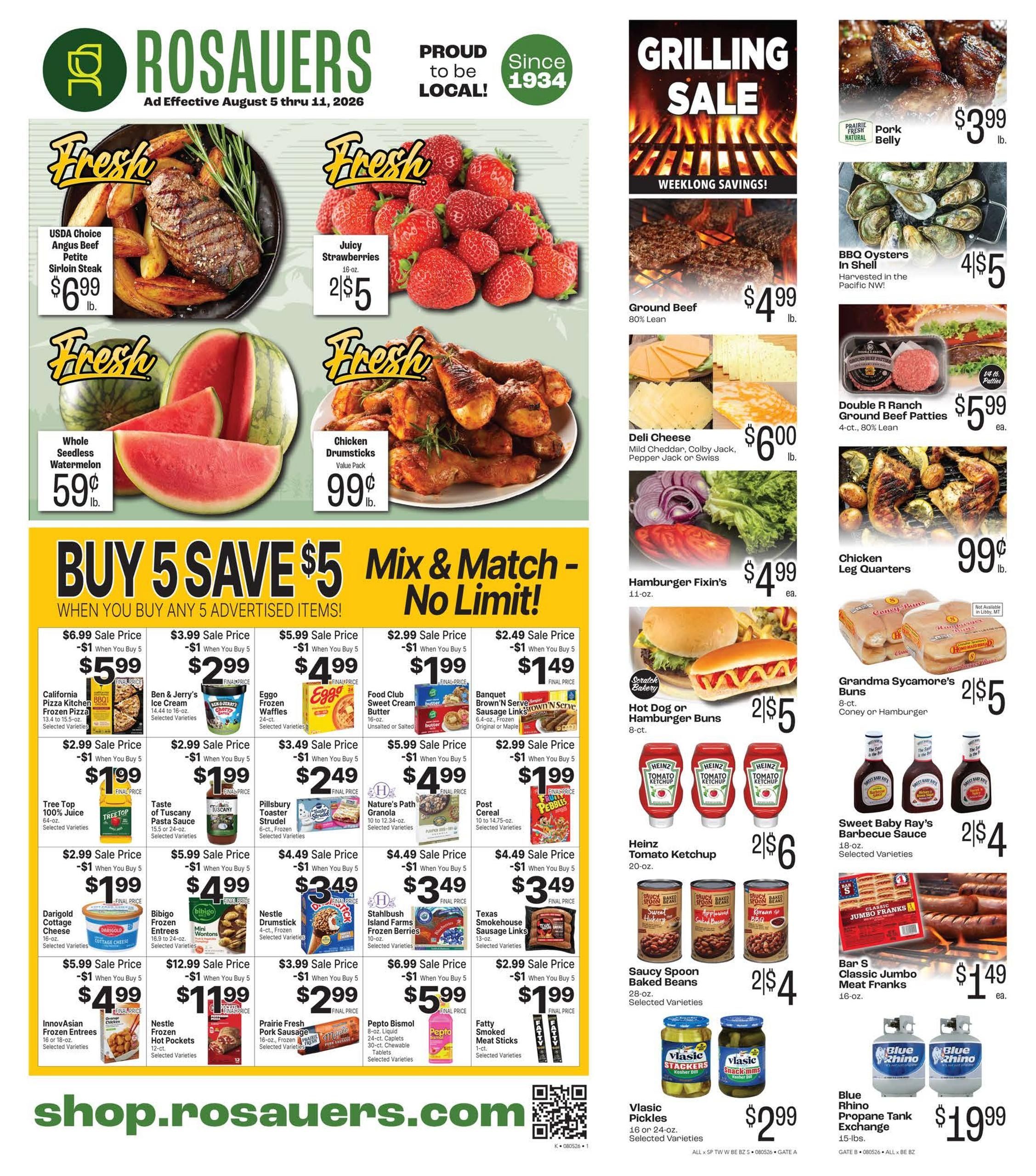 Rosauers (Kalispell–Somers Area, MT) Weekly Ad August 5 - 11, 2026