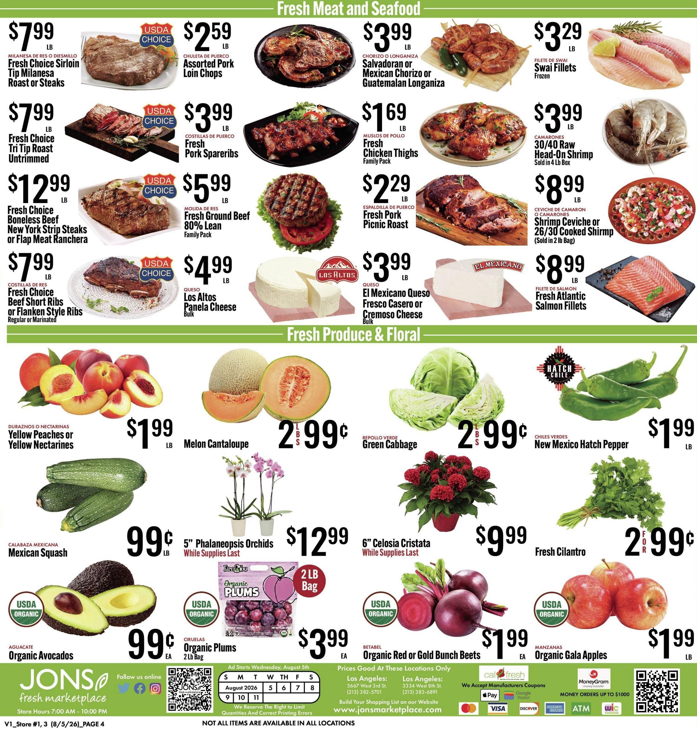 Jons International Marketplace (Los Angeles–Inglewood Area, CA) Weekly Ad August 5 - 11, 2026