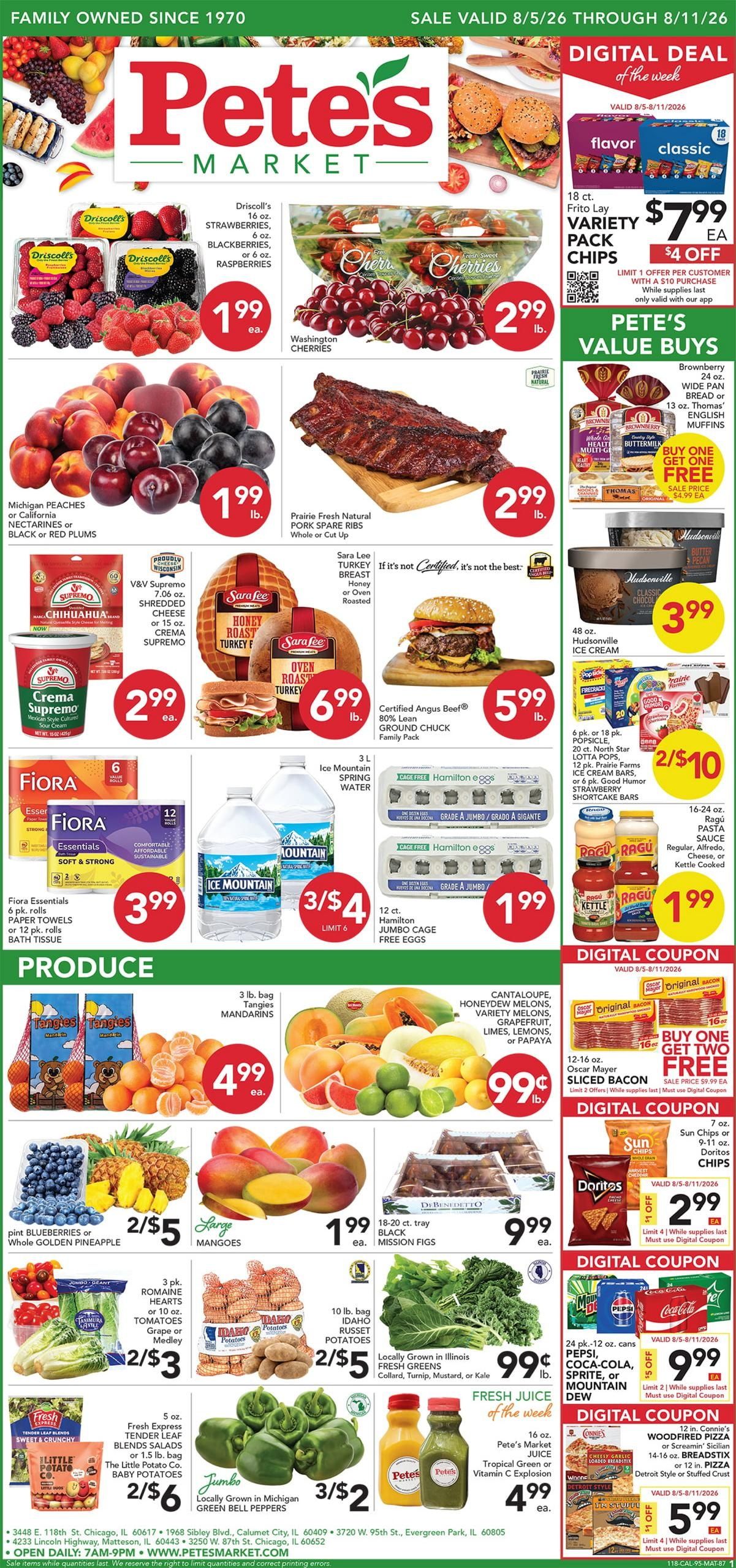 Pete's Fresh Market (Chicago–Hammond Area, IL–IN) Weekly Ad August 5 - 11, 2026