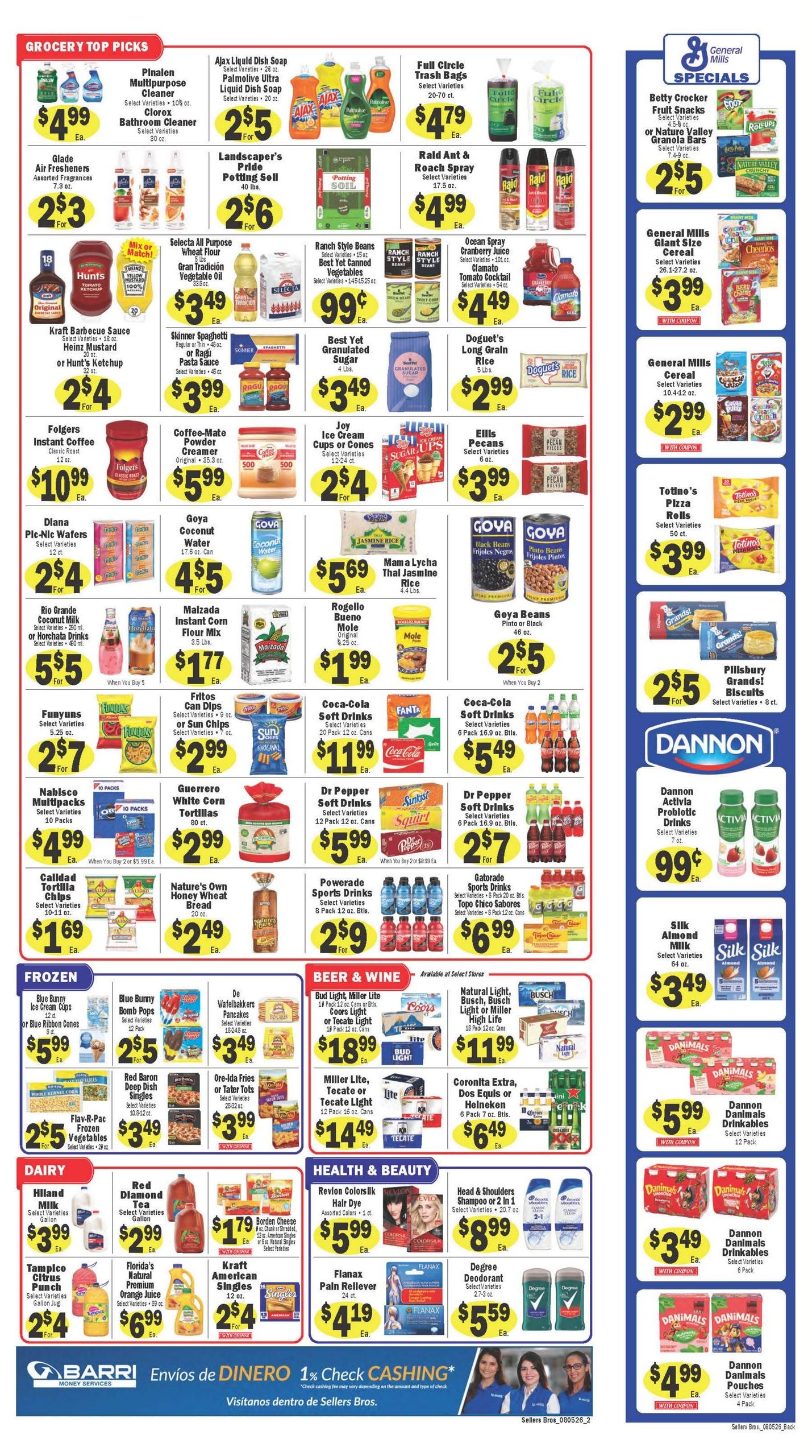 Sellers Bros. Weekly Ad August 5 - 11, 2026