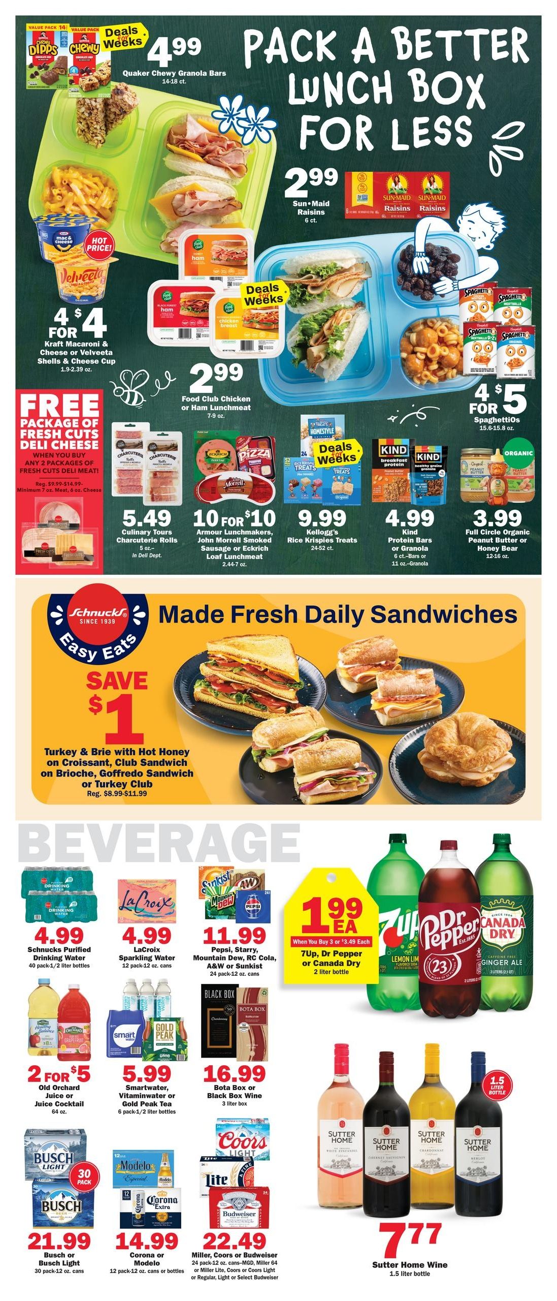 Schnucks (Carbondale Area, IL) Weekly Print Weekly Ad August 12 - 18, 2026