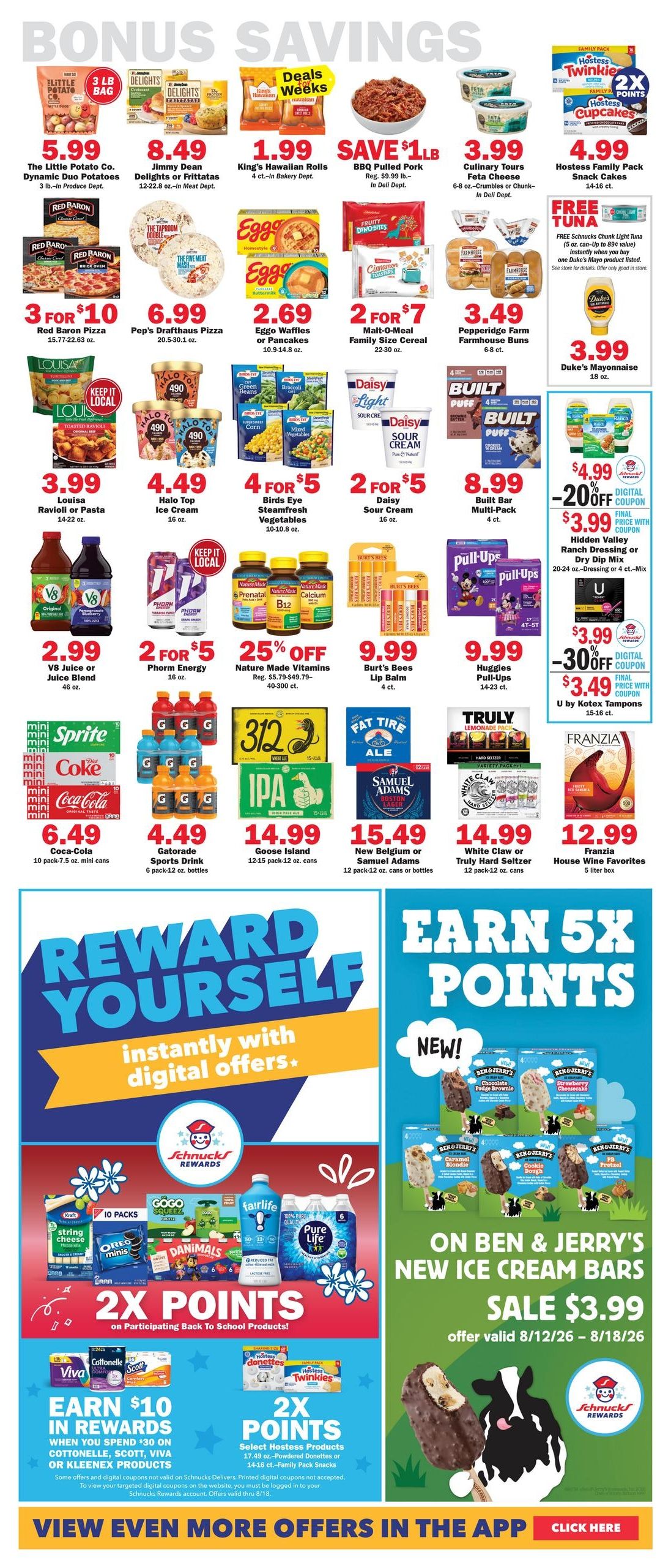 Schnucks (Carbondale Area, IL) Weekly Print Weekly Ad August 12 - 18, 2026