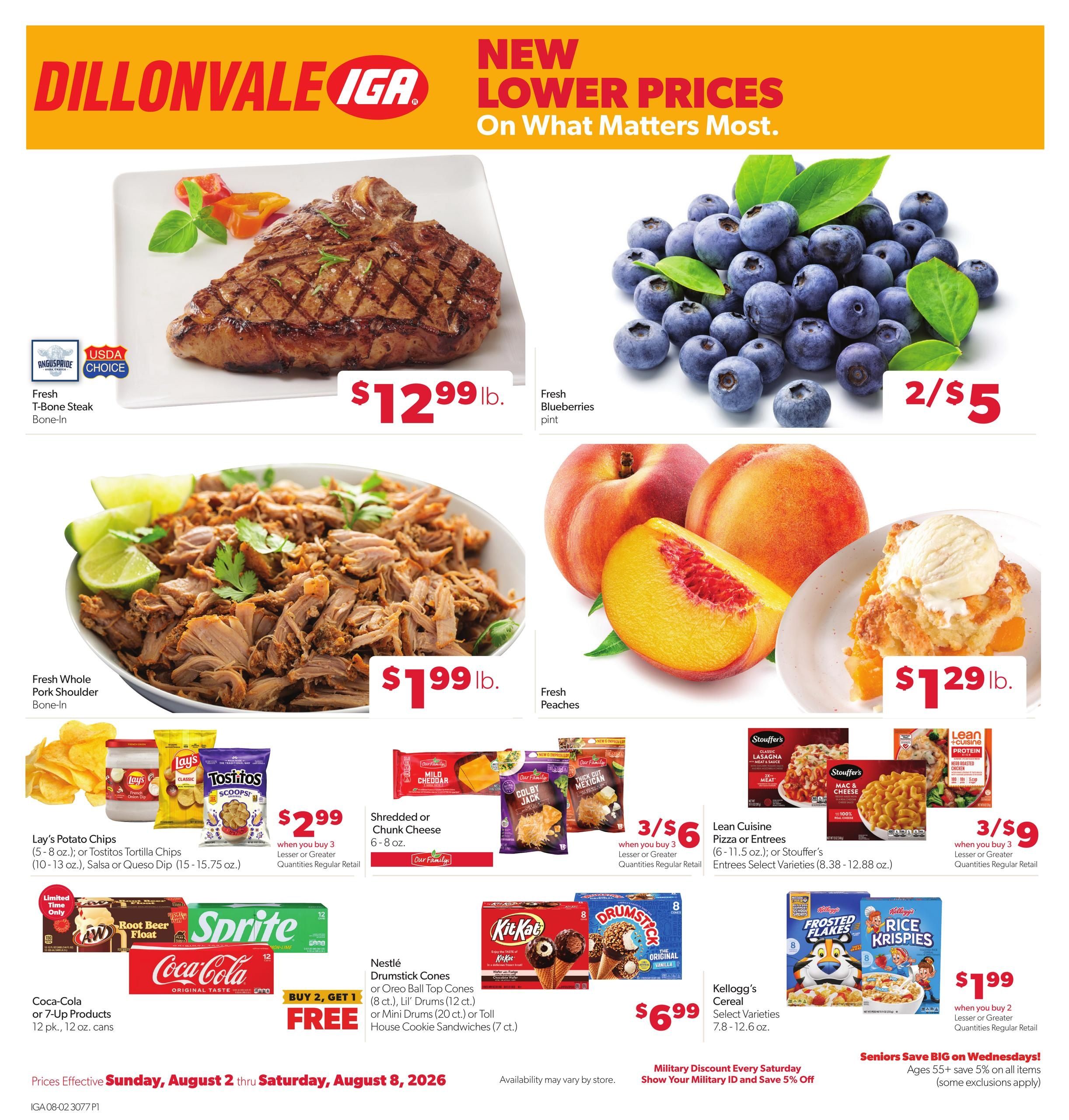 Dillonvale IGA Direct Weekly Weekly Ad August 2 - 8, 2026
