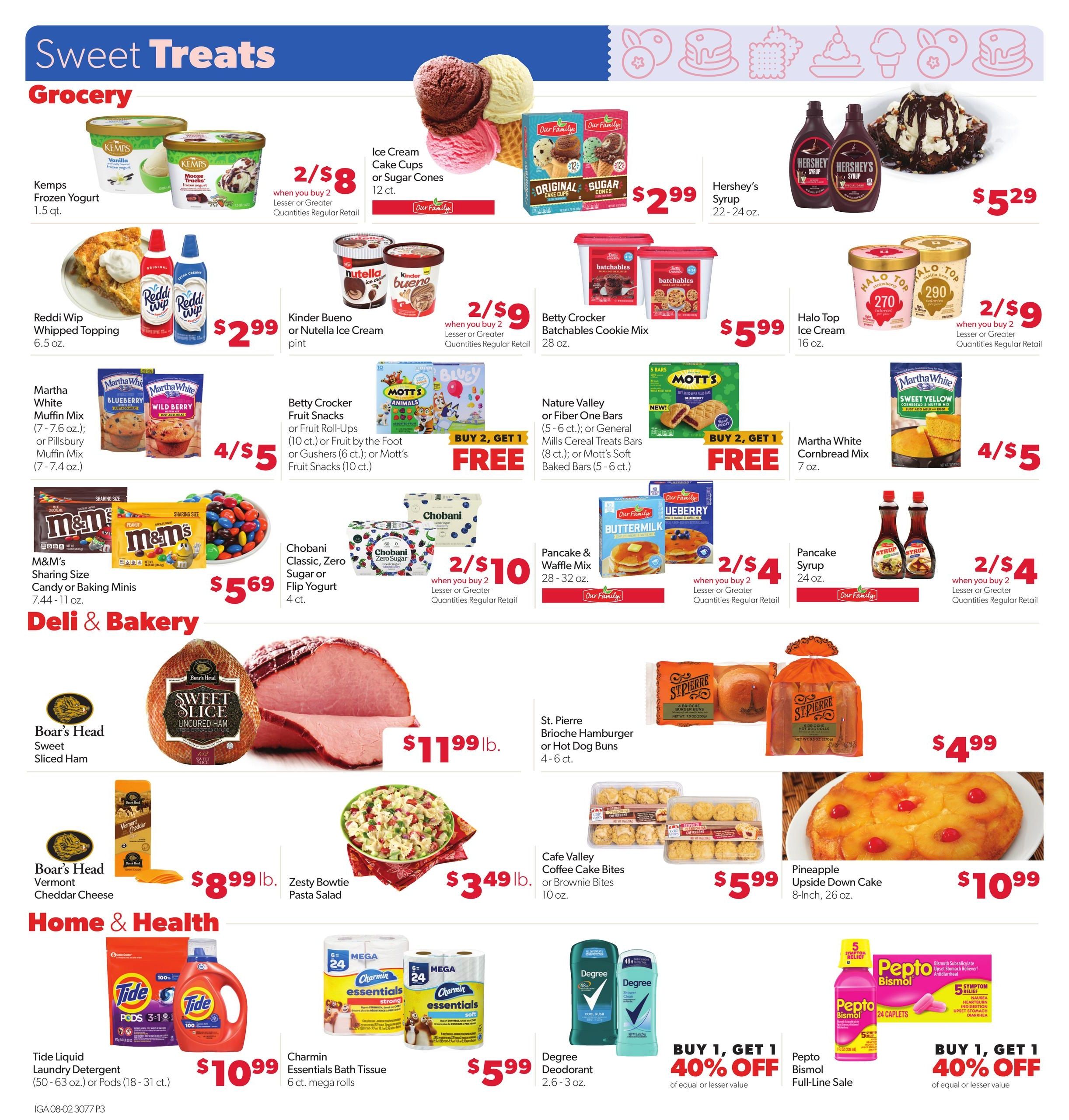 Dillonvale IGA Direct Weekly Weekly Ad August 2 - 8, 2026