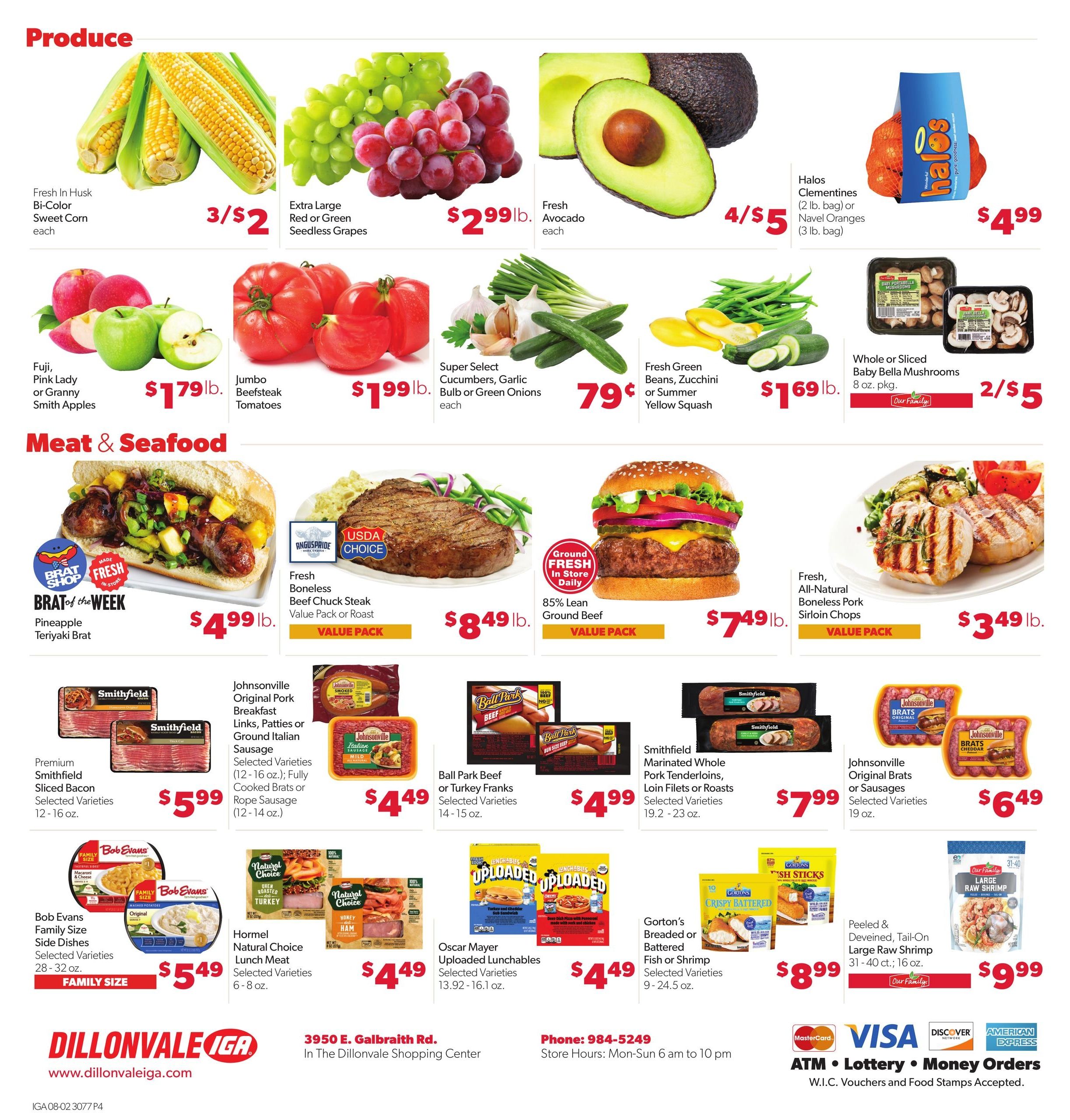 Dillonvale IGA Direct Weekly Weekly Ad August 2 - 8, 2026